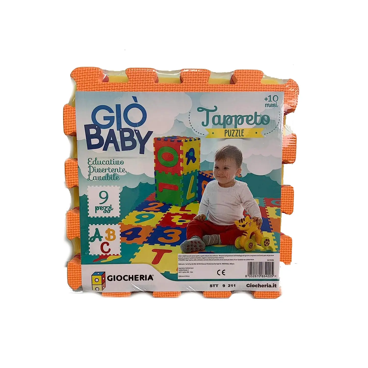 Tappeto Eva Lettere 9 pezzi - Giò Baby - Tappeti per il gioco