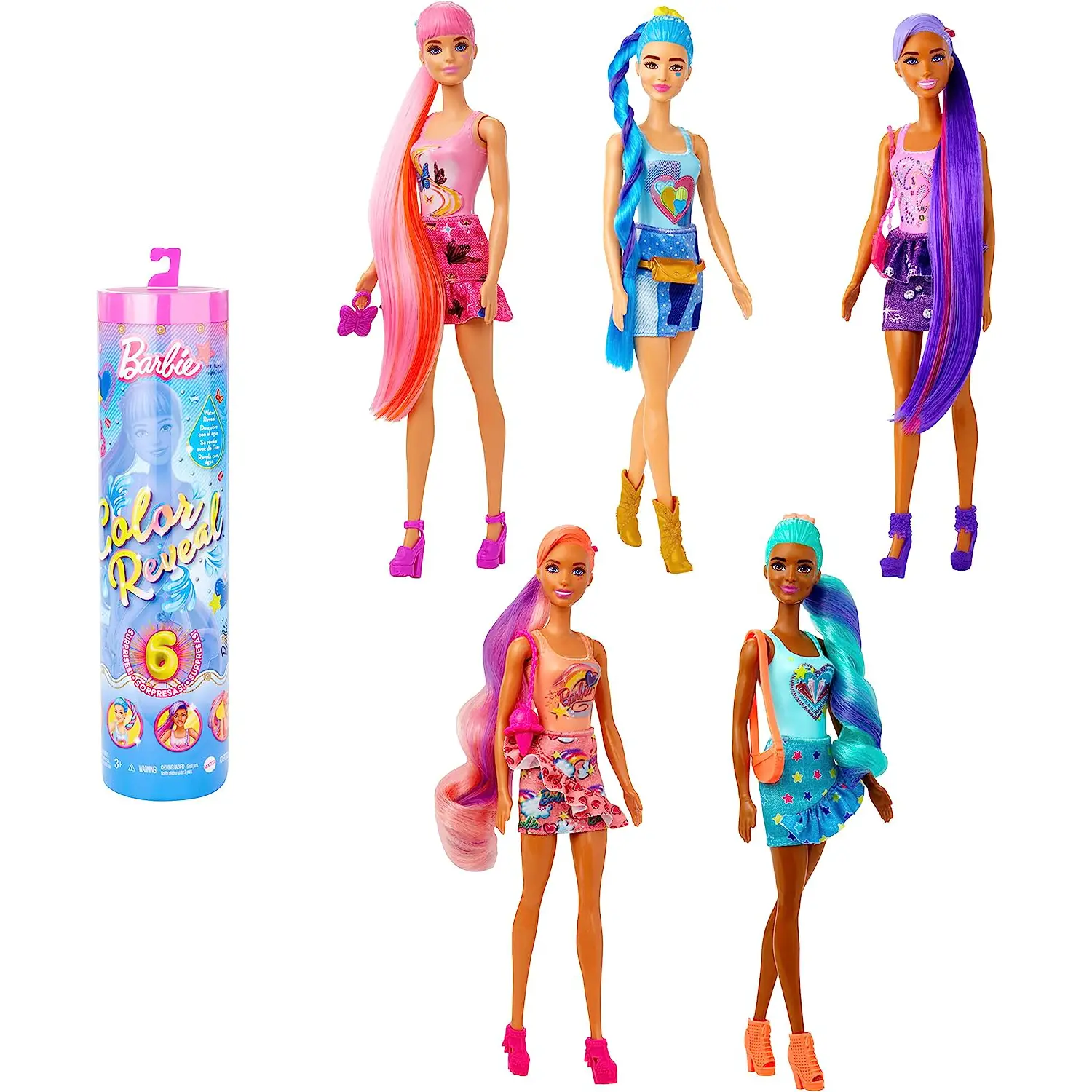 Barbie Color Reveal Bambola Jeans Hjx55 - collezionabili bambina