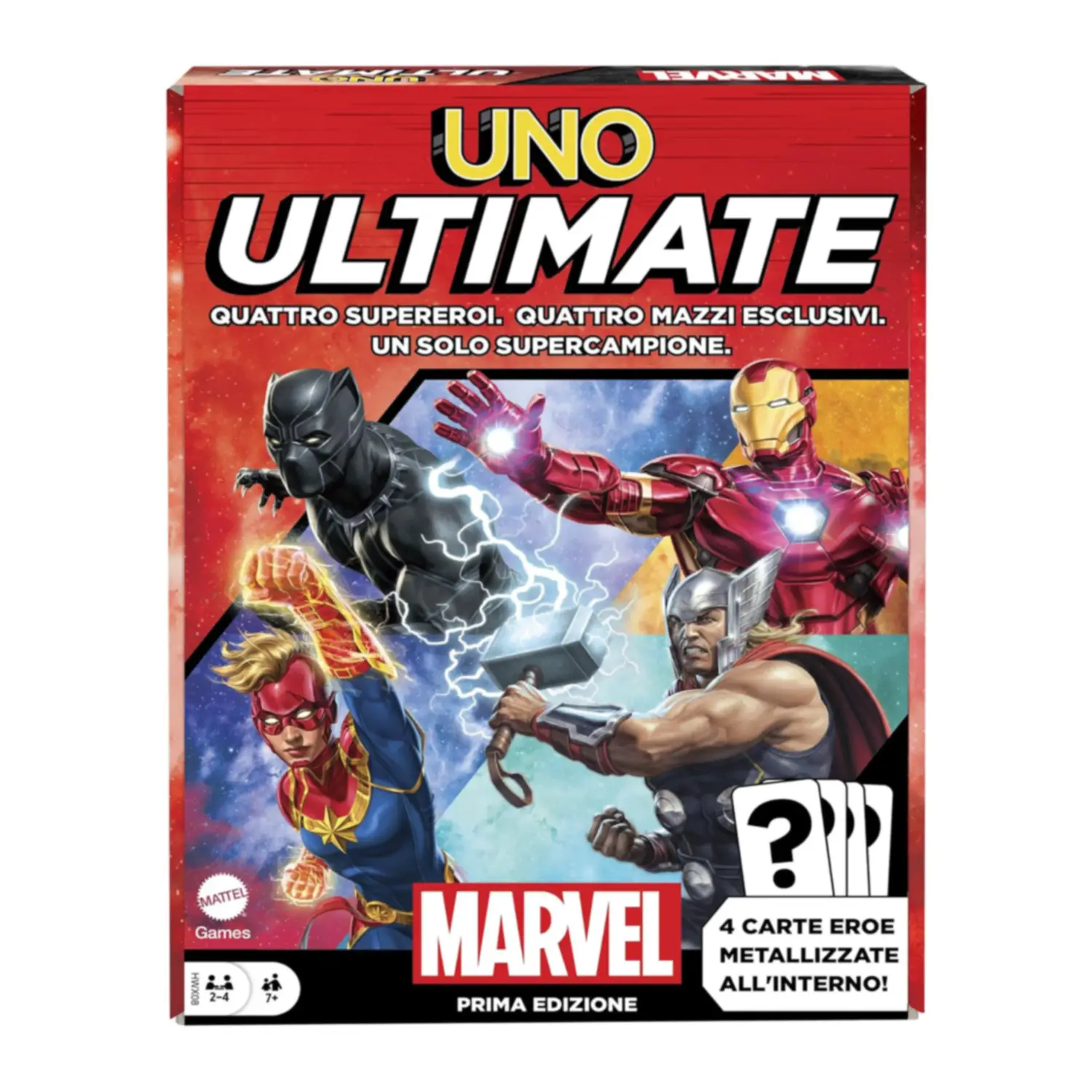 UNO Ultimate HWX08 – Gioco di Carte Marvel con Carte da Collezione - Giochi di società
