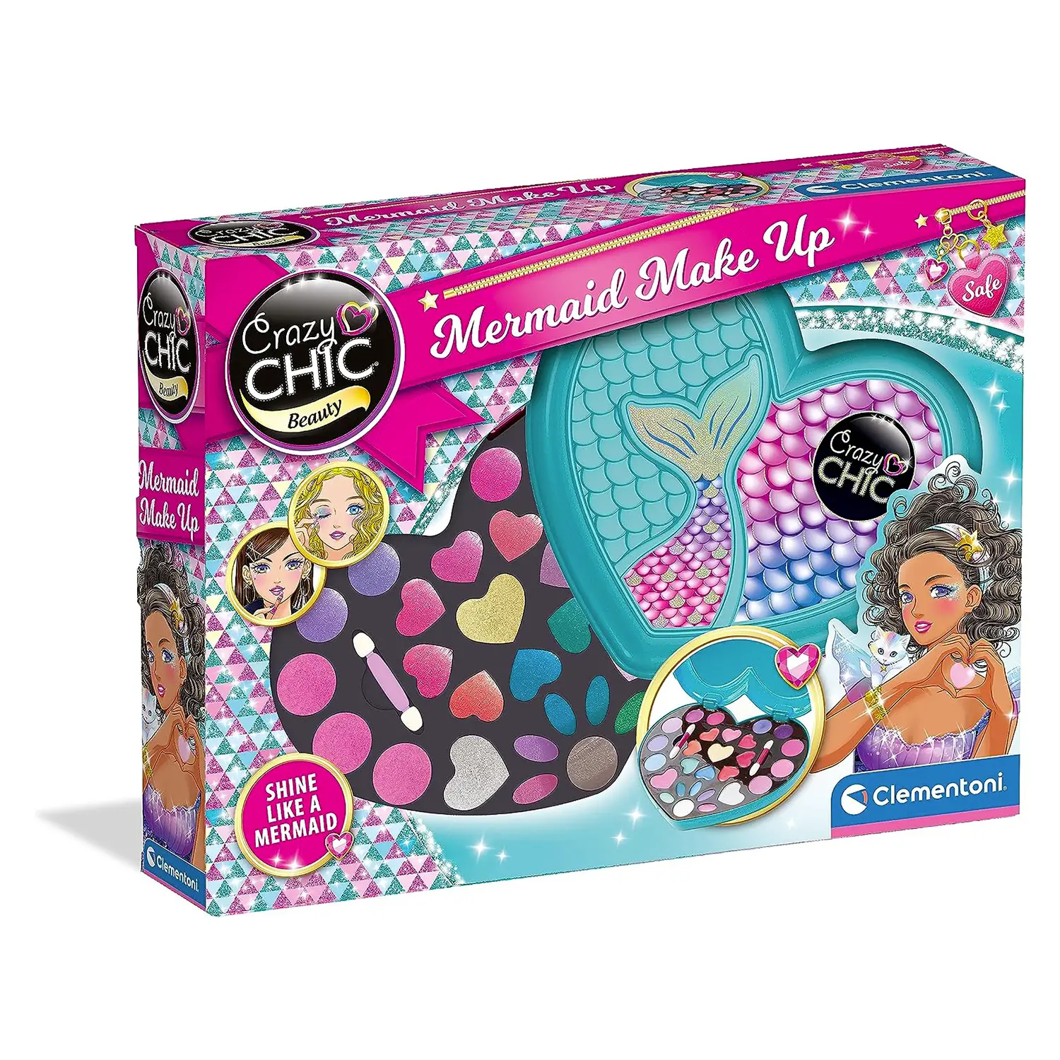 Crazy Chic Love Make Up Trousse – Trousse Cuore per Bambine - bellezza e accessori