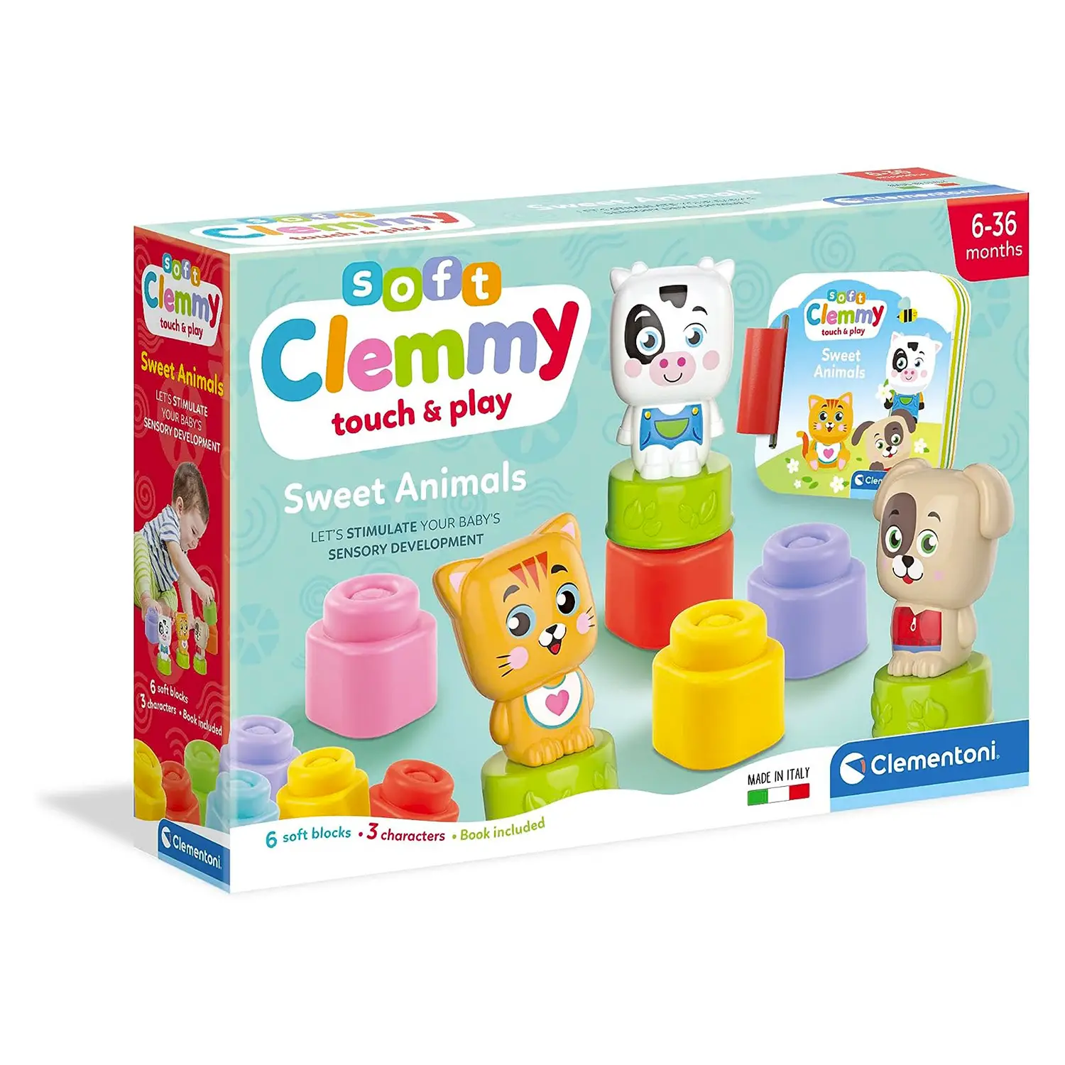 Costruzioni Soft Clemmy Sweet Animals Book Playset - Prime costruzioni soffici