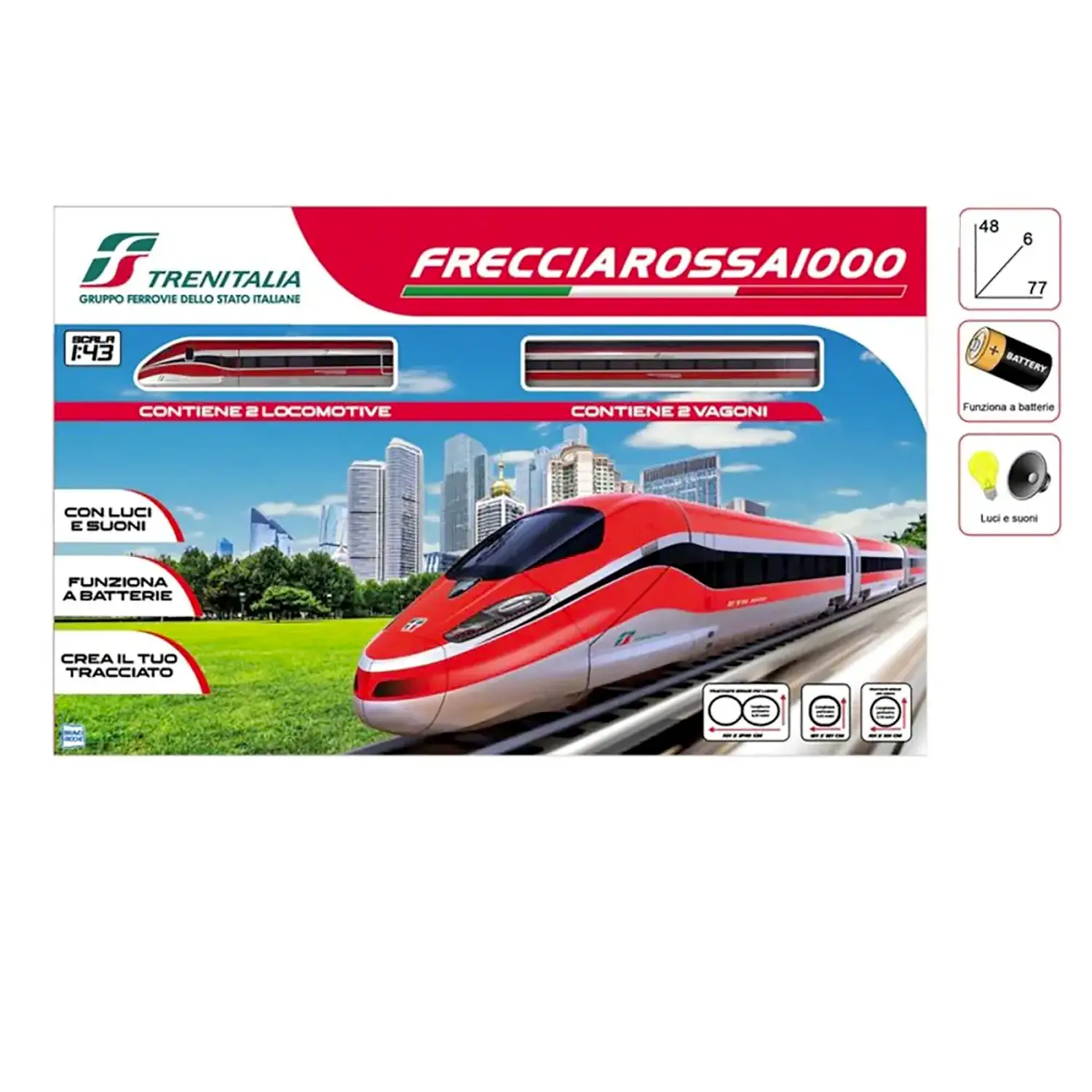 Treno Frecciarossa 1000 Grande - Veicoli, garage e piste