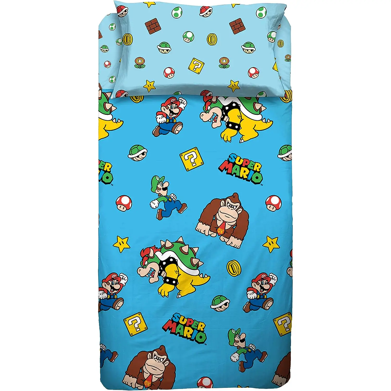Completo Letto 1 Piazza Supermario - biancheria casa