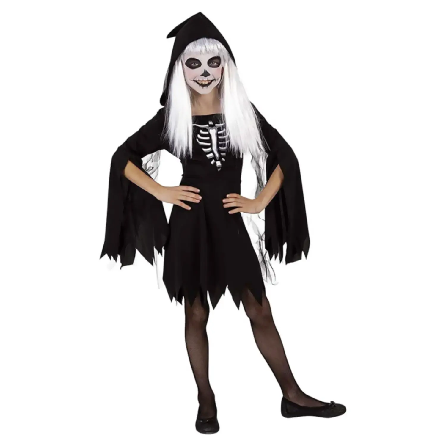 Costume Scheletro per Ragazze - Taglia Tw - 11/15 anni - Abiti halloween