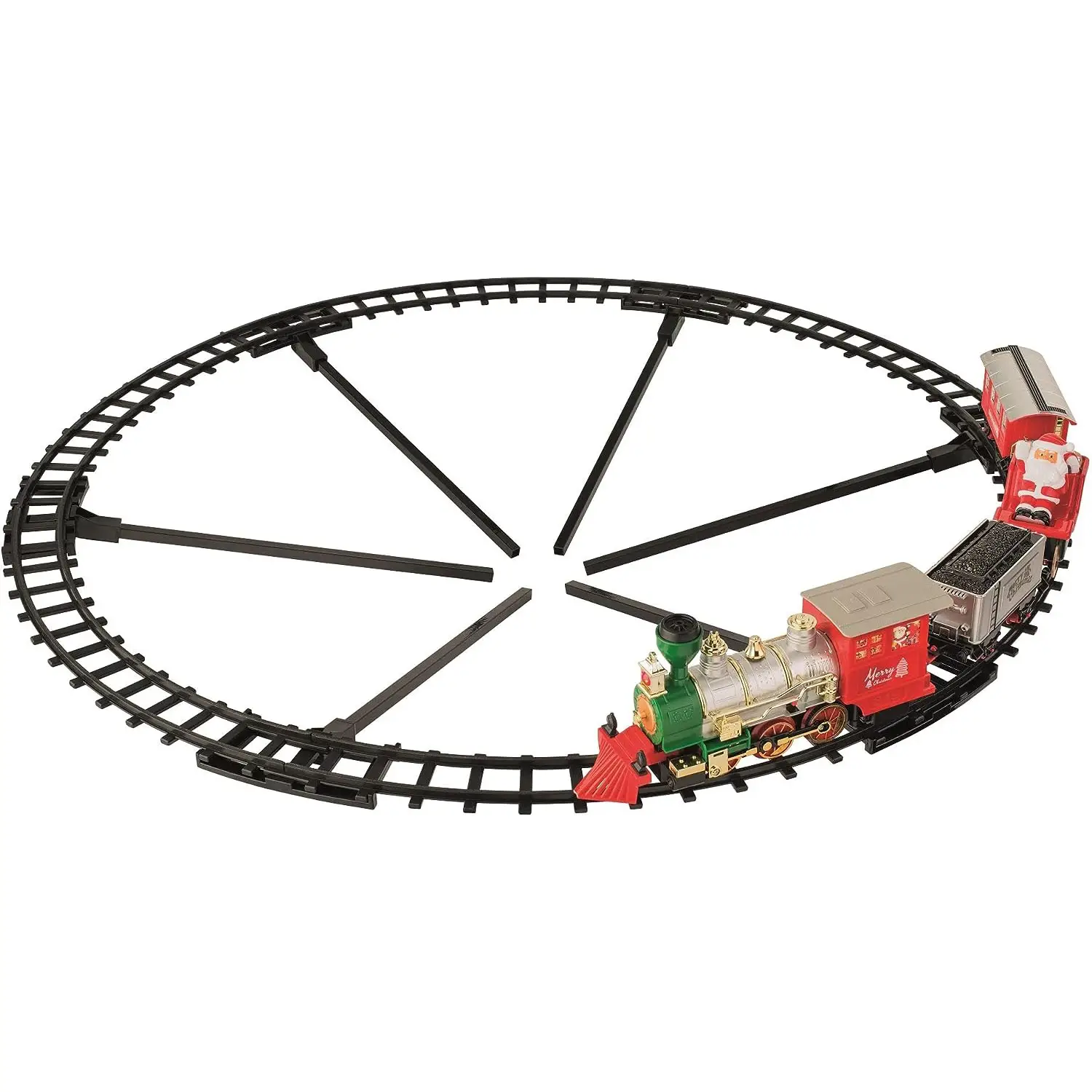 Pista Treno in Plastica Per Albero con Luce LED Fissa - addobbi albero