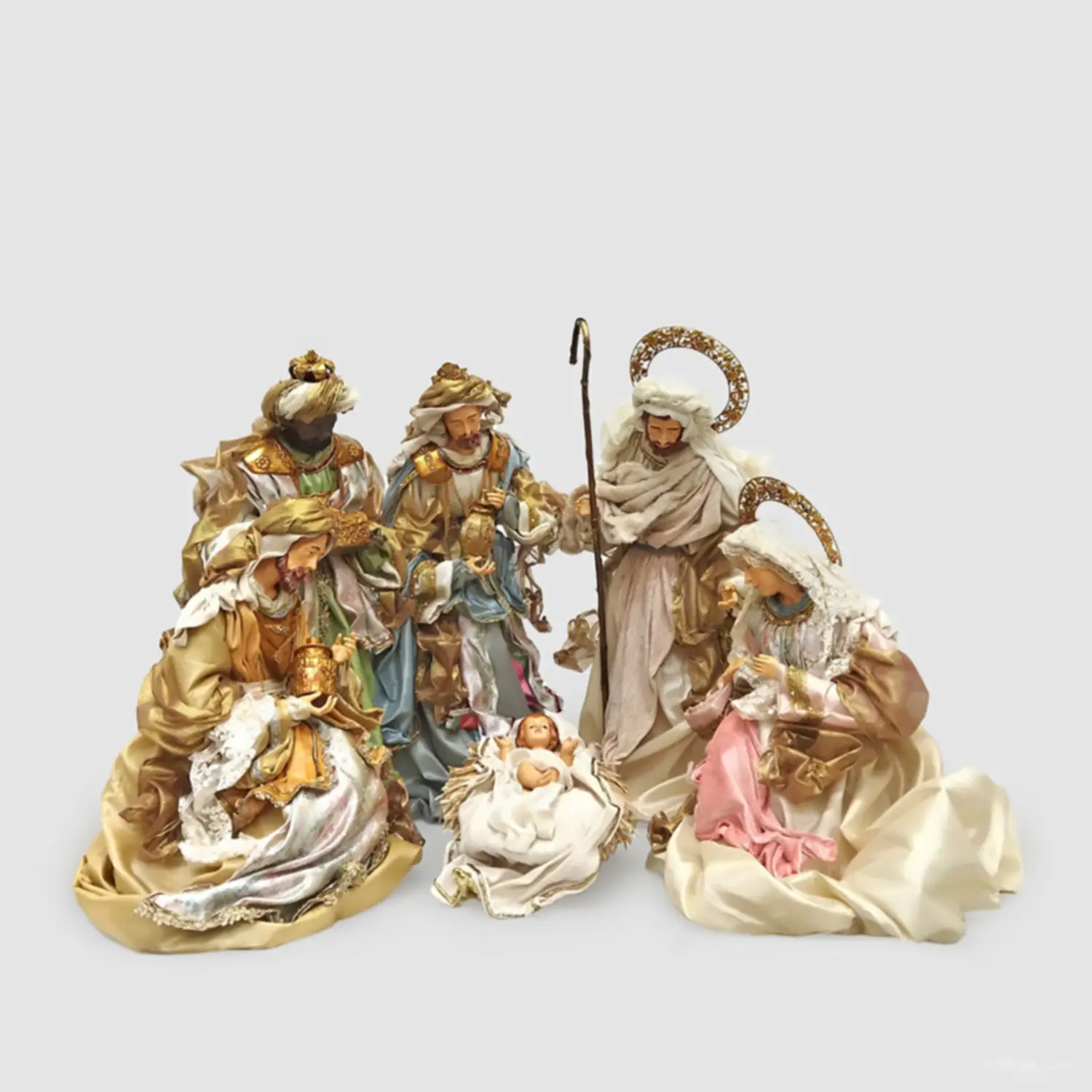 Natività Natalizia: Set da 6 Pezzi, Altezza 76 cm - presepi