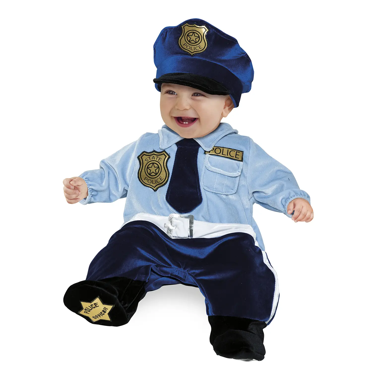 Costume Piccolo Poliziotto Superbaby 6/9 Mesi - abiti bambino e bambina