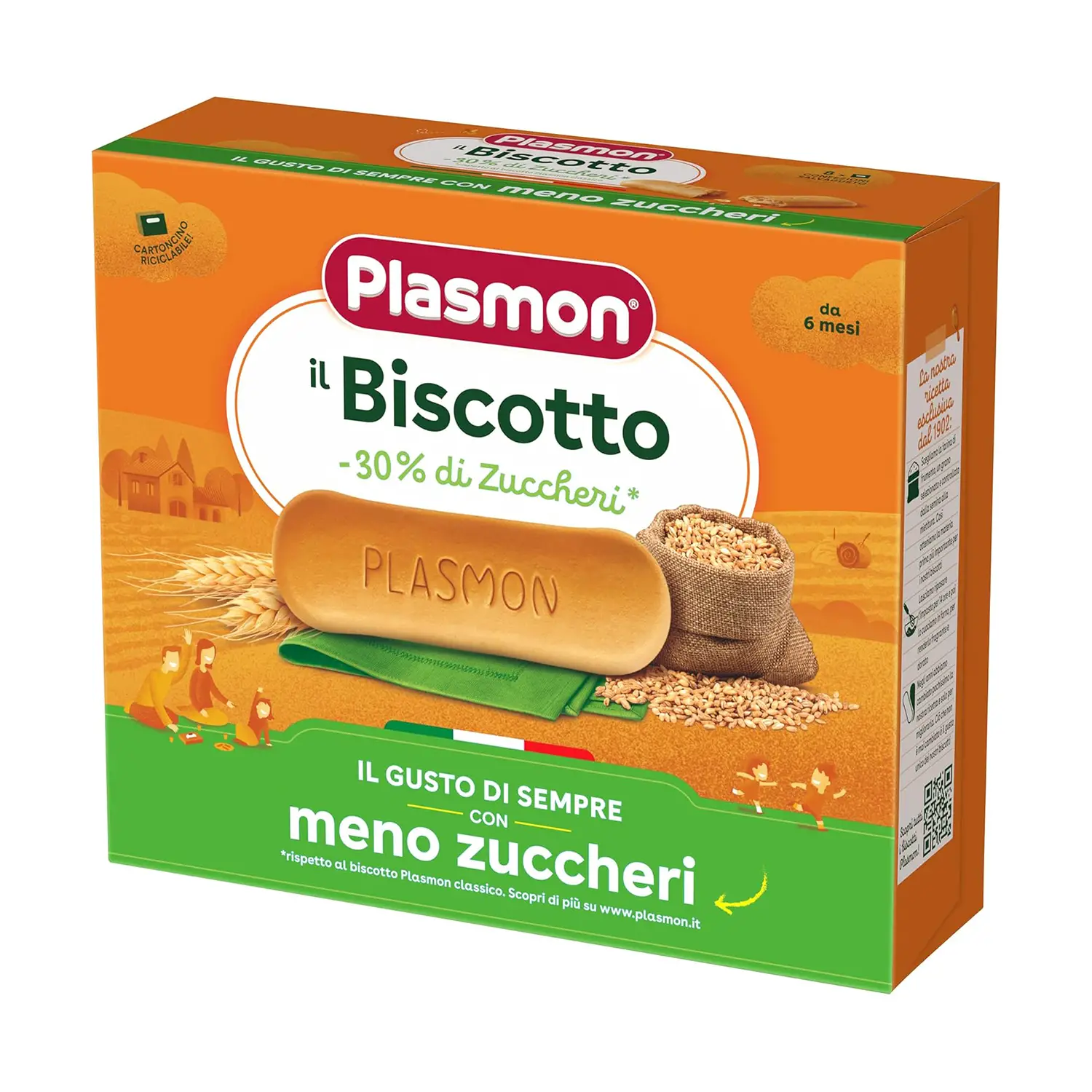 Biscotto Plasmon -30% Zuccheri Gr. 320 - biscotti