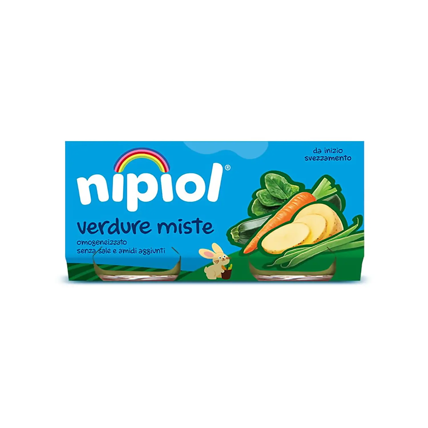 Omogeneizzato Nipiol Verdure Miste gr. 80x2 - omogeneizzati