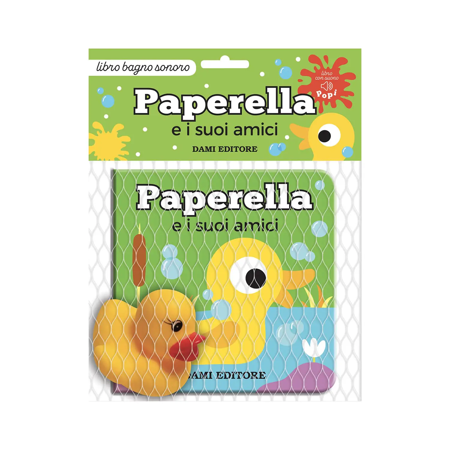 Libro da Bagnetto, Paperella e i Suoi Amici con Pupazzo - Prima biblioteca