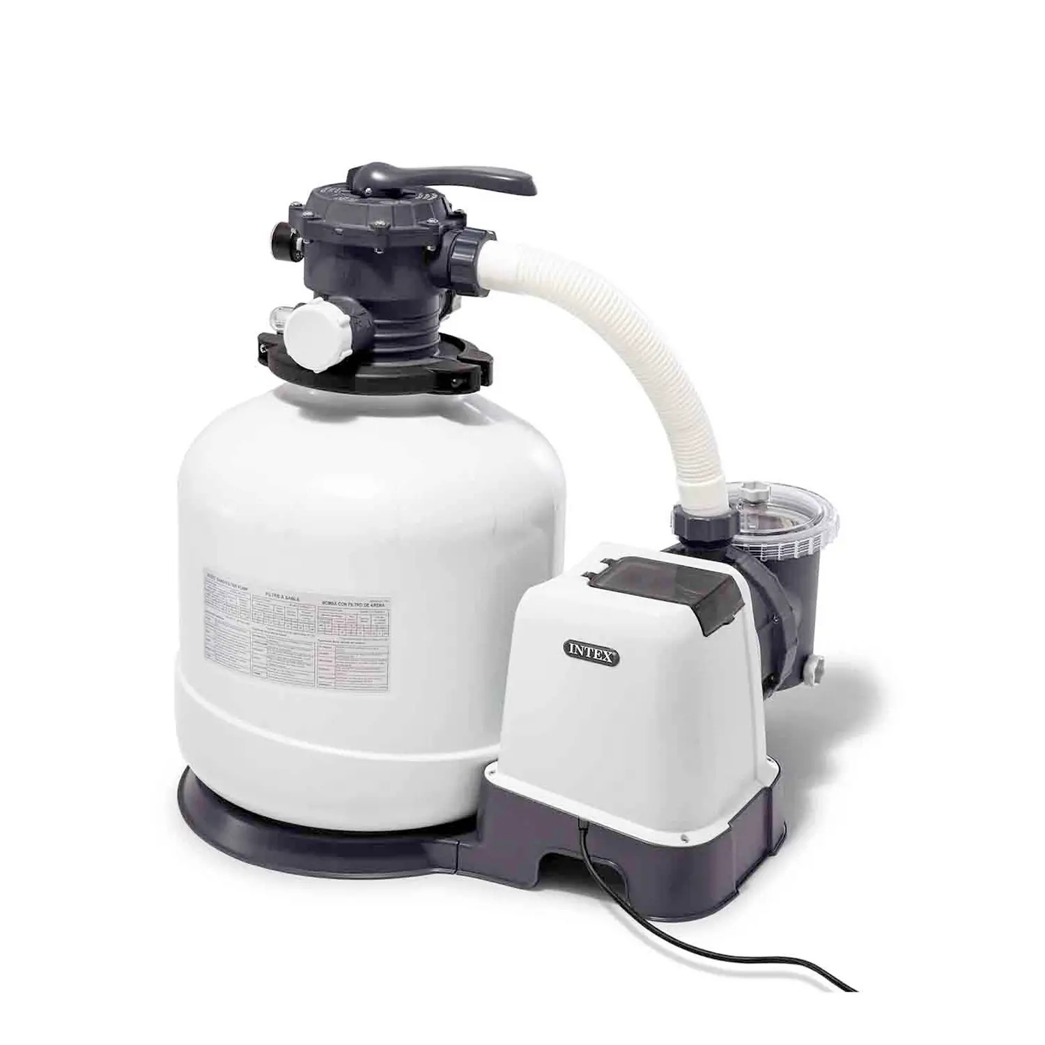 Pompa Sabbia, Flusso d'Acqua: 12.000 L/h, Flusso di Sistema: 9.200 L/h - accessori