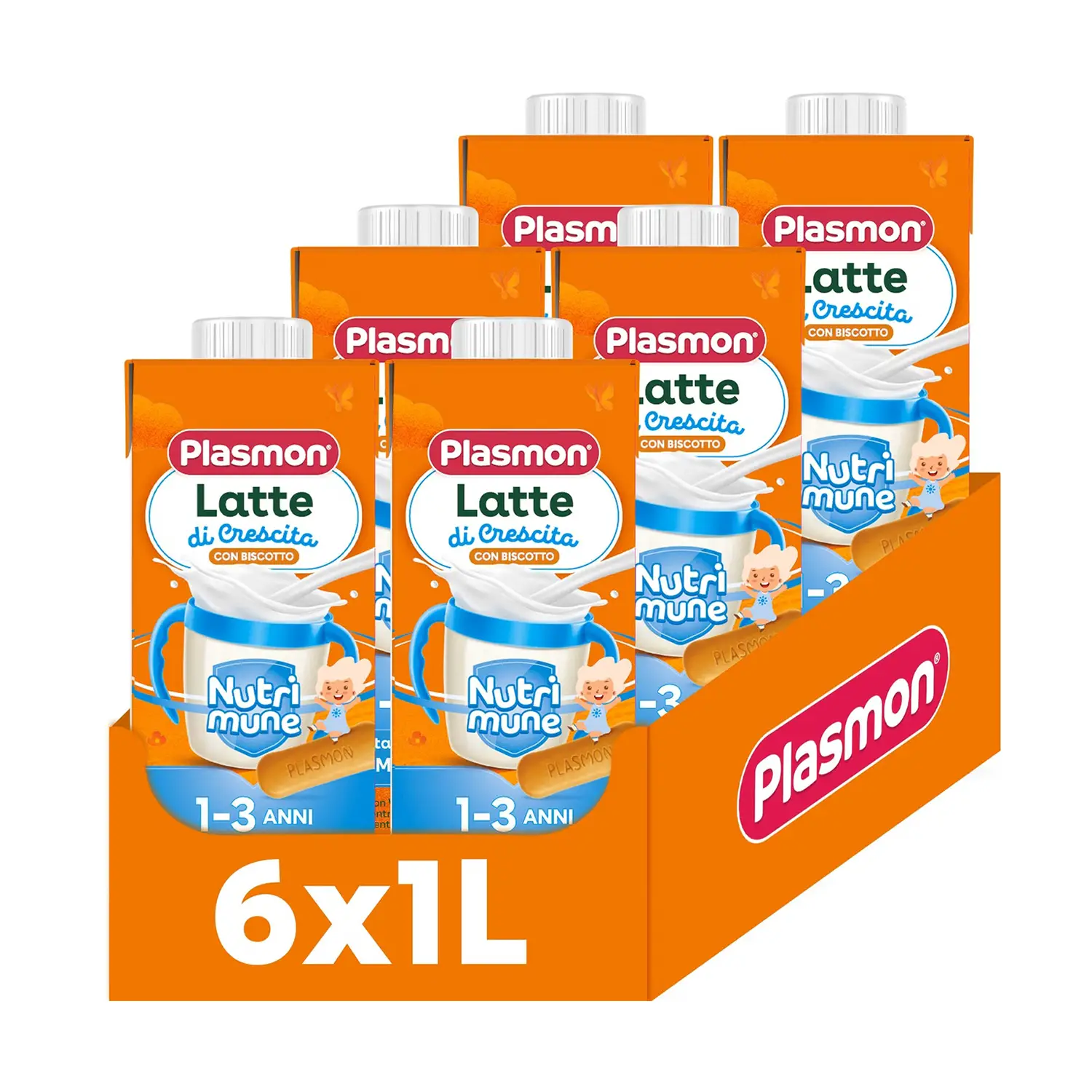 Latte Plasmon Stage 12-36 con Biscotto 1000 ml - latti artificiali