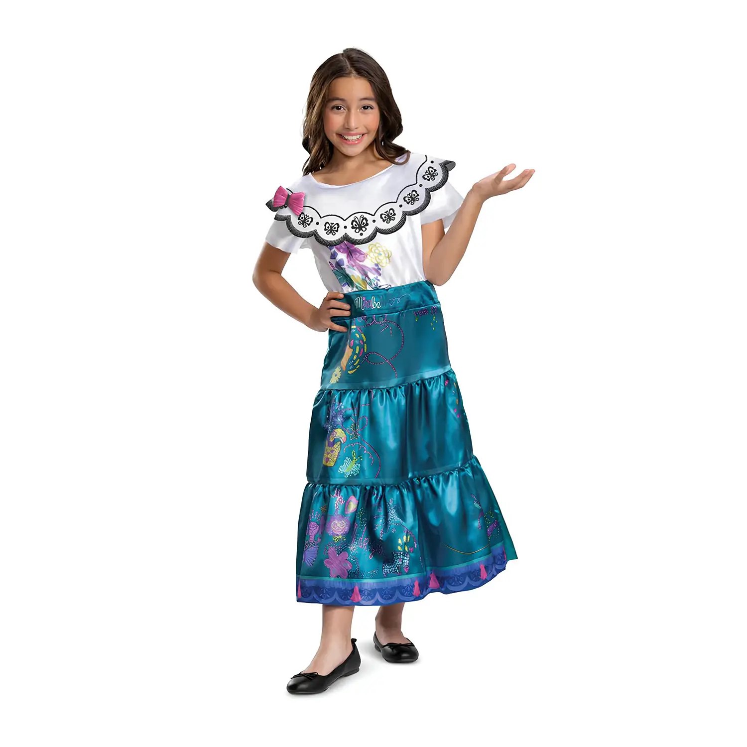 Costume Carnevale Mirabel Deluxe, Taglia M (7-8 anni) - abiti bambino e bambina