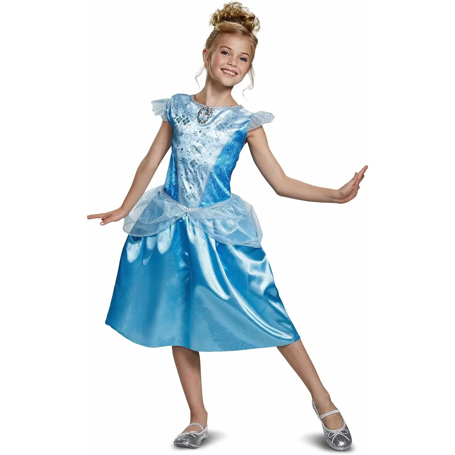 Costume Principessa Cenerentola per Bambine - Taglia M - 7/8 Anni - abiti bambino e bambina