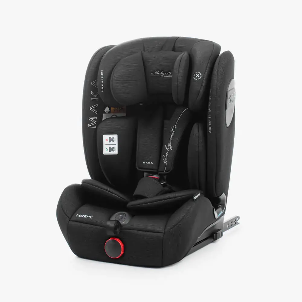 Seggiolino Auto Maka I-size Black Line - bambini 76-150 cm (15m-12anni)