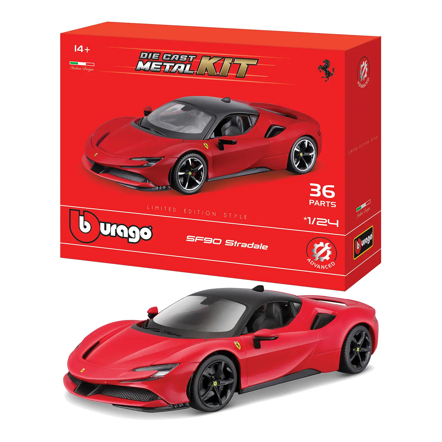 Auto 1:24 Model Kit Ferrari R&p Sf90 Stradale - auto