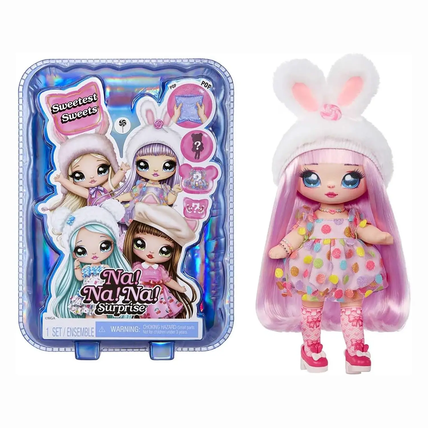 Na! Na! Na! Surprise Sweetest Sweets Bailey Bunny - collezionabili bambina