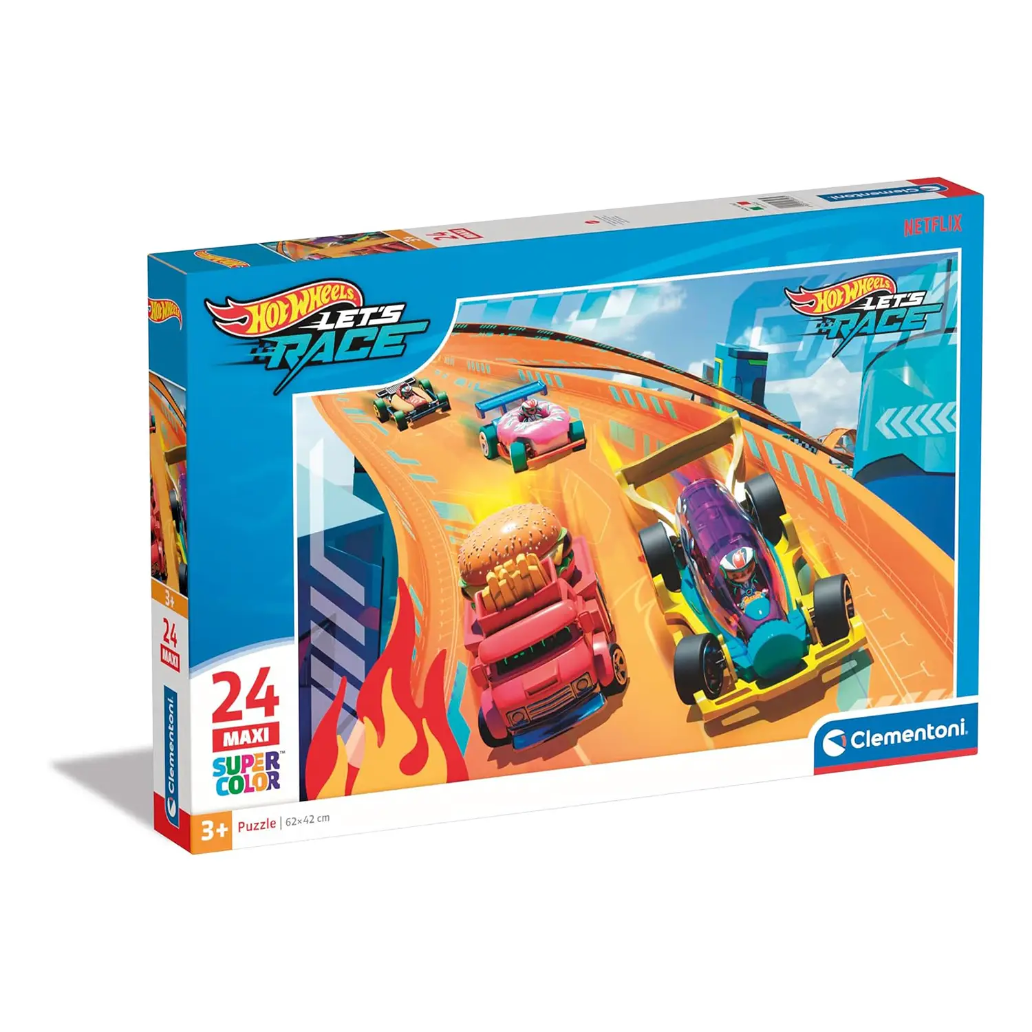 Puzzle 24 Pezzi Maxi Hotwheels - Puzzle in cartone