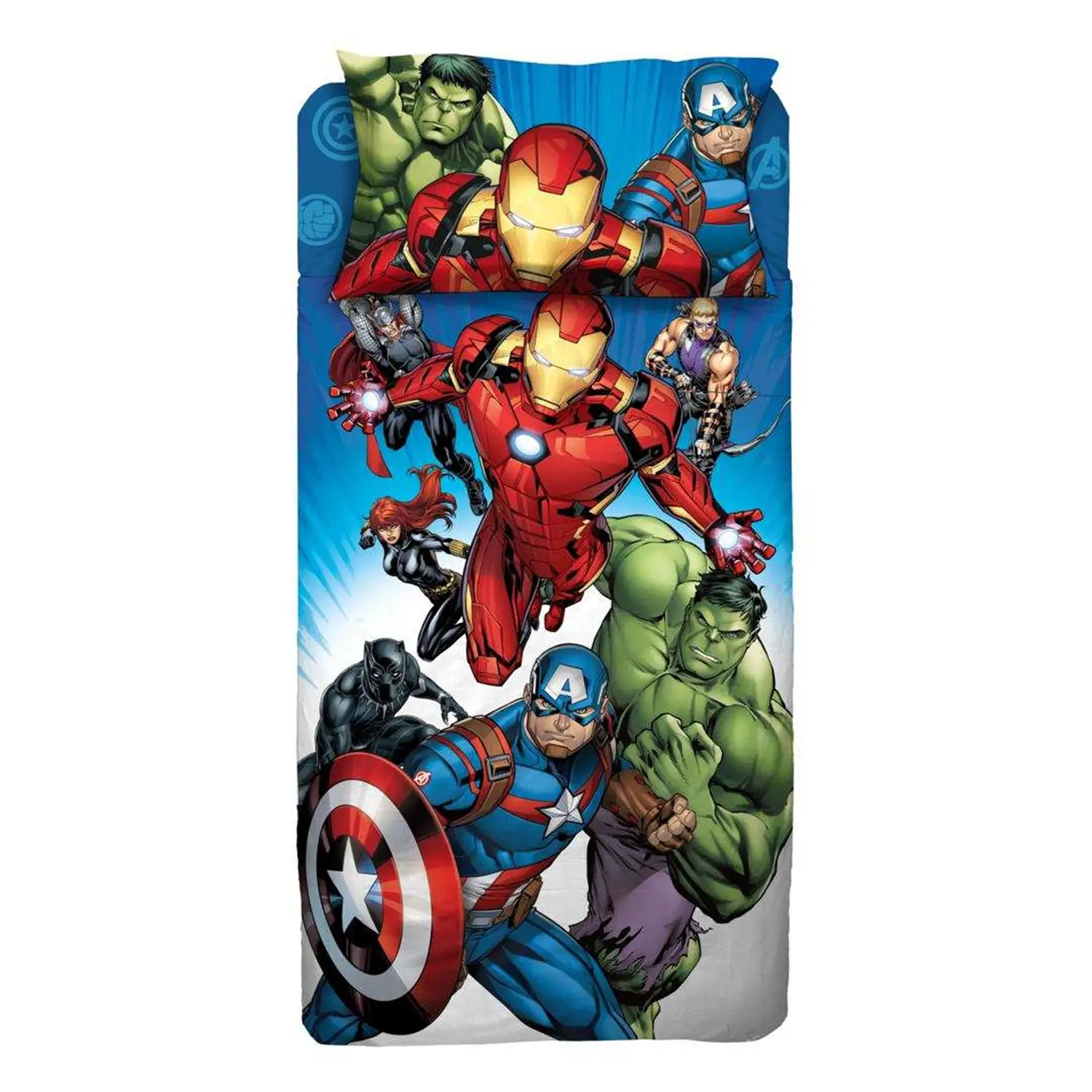 Completo 1 Piazza Avengers Piazzato - biancheria casa
