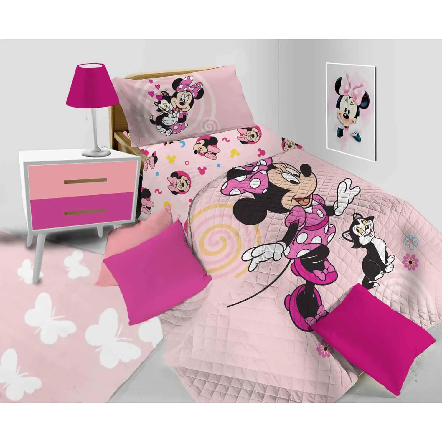 Coperta Trapuntata 1 Piazza Piazzato Minnie - biancheria casa
