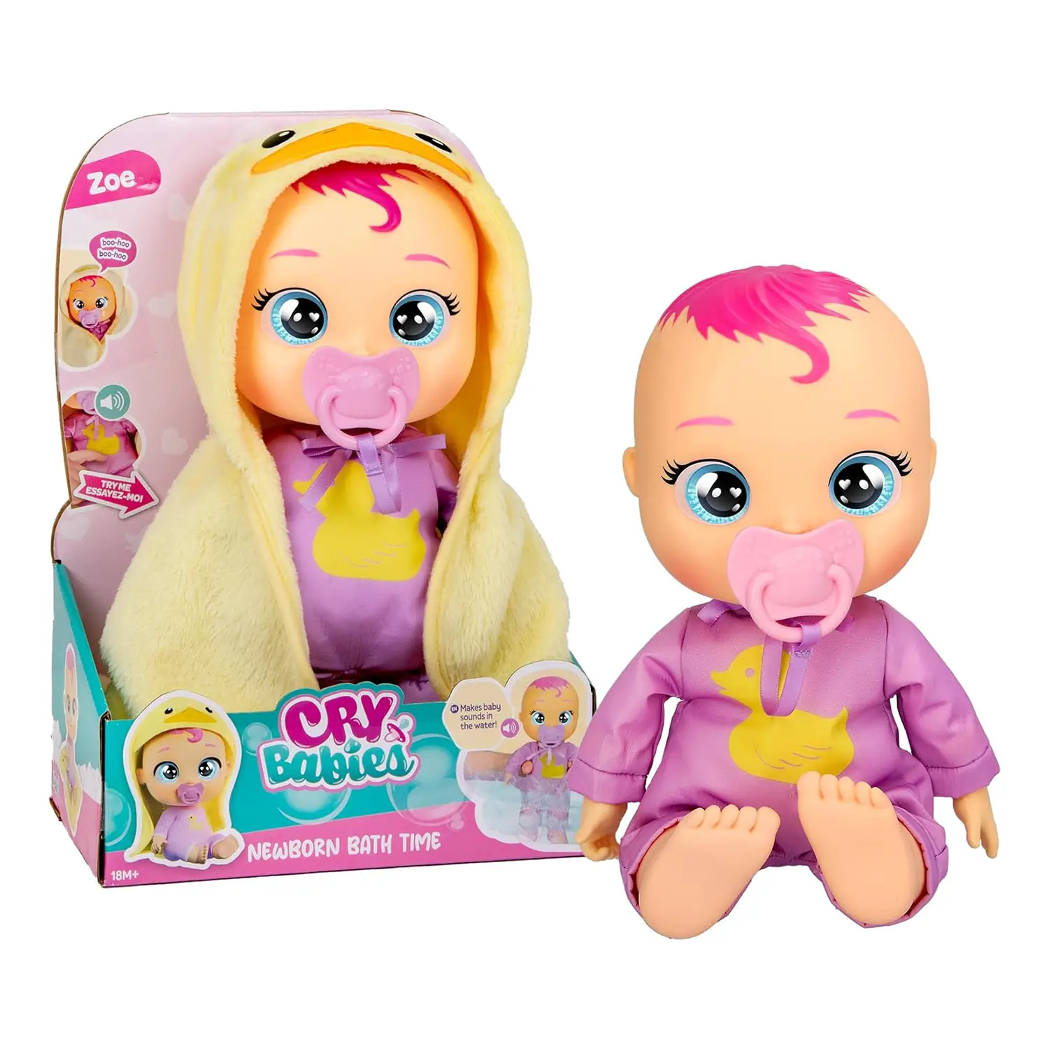 Cry Babies Newborn Bath Time Zoe - Bambole e accessori