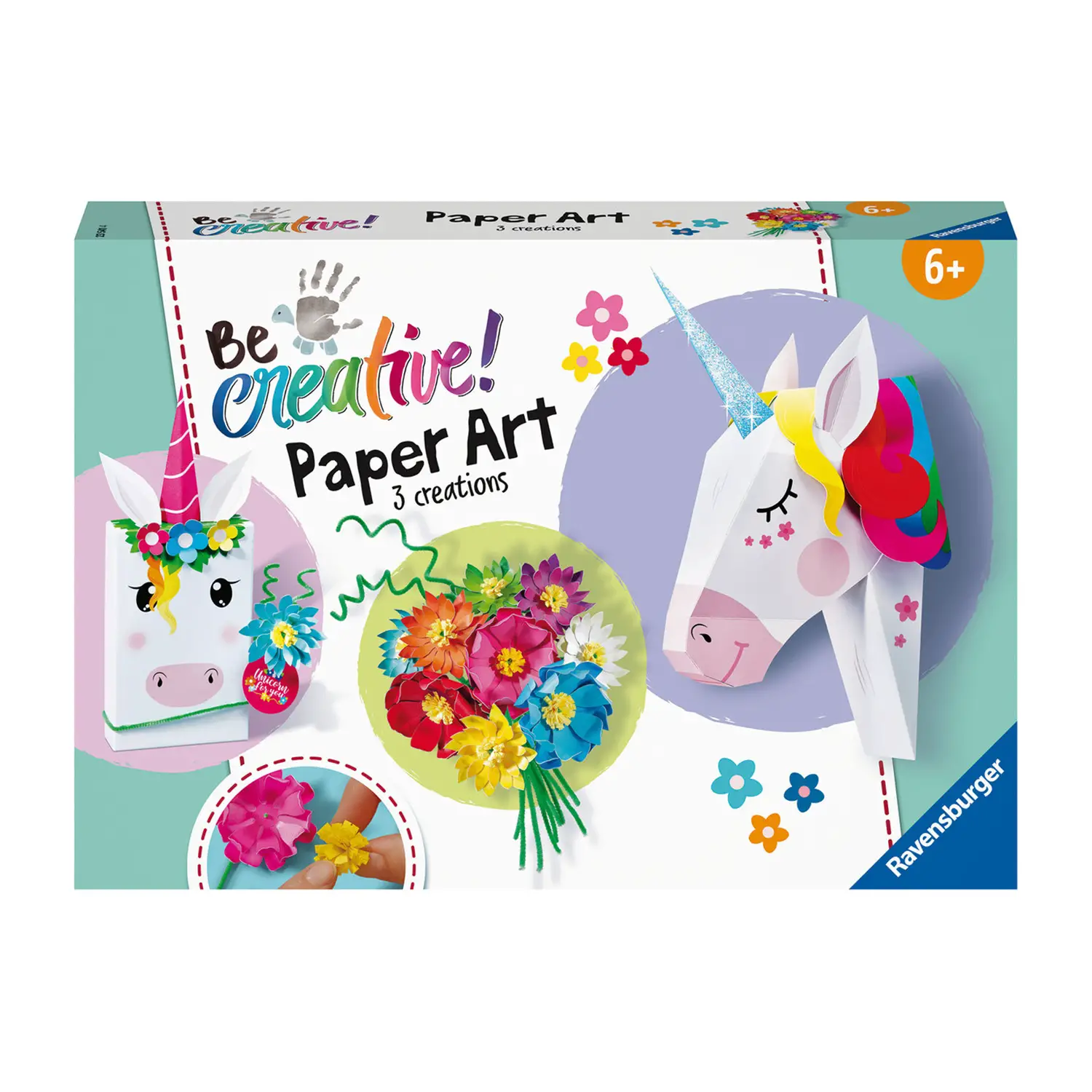 Be Creative Midi XL: Paper Art Fiori e Unicorno - creatività