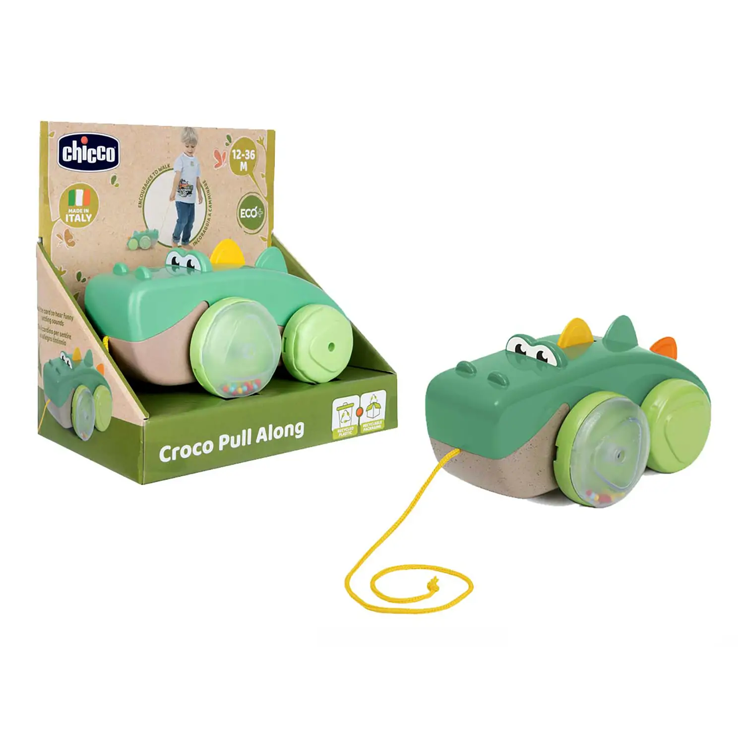 Drillo il Coccodrillo Trainabile: Gioco Ecosostenibile per Bambini - Primi giochi
