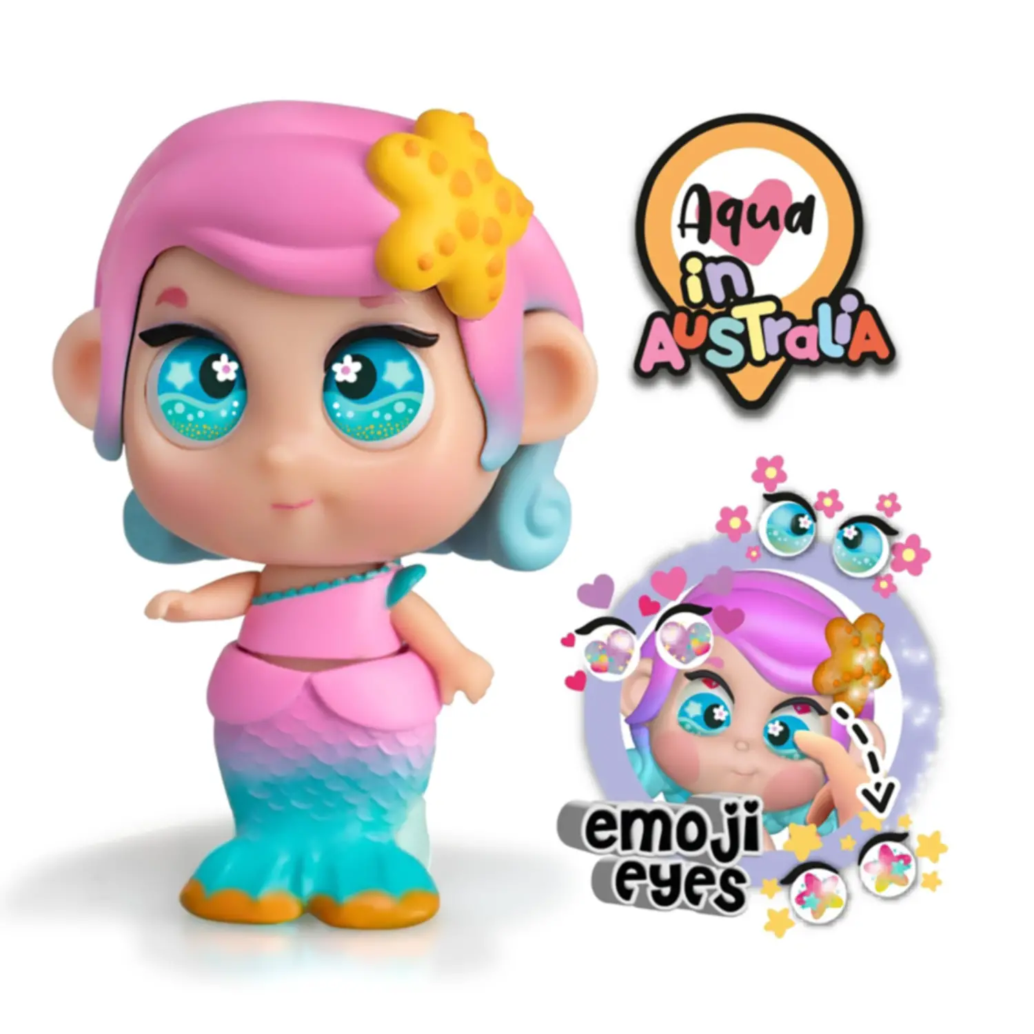 Mini Trotties Emoji Eyes Aqua - collezionabili bambina