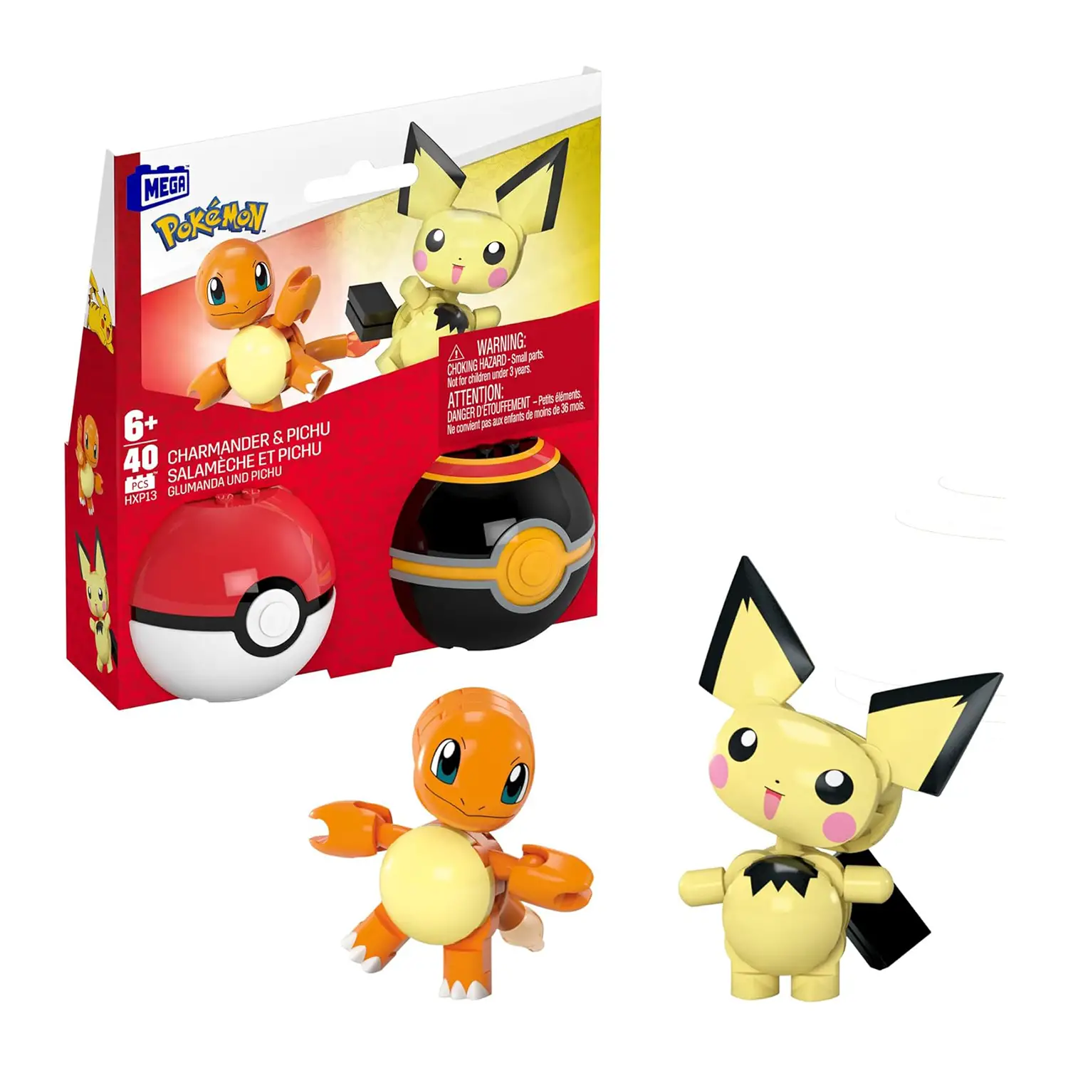 MEGA Pokémon - Set Poké Balls Con Charmander E Pichu - tematiche