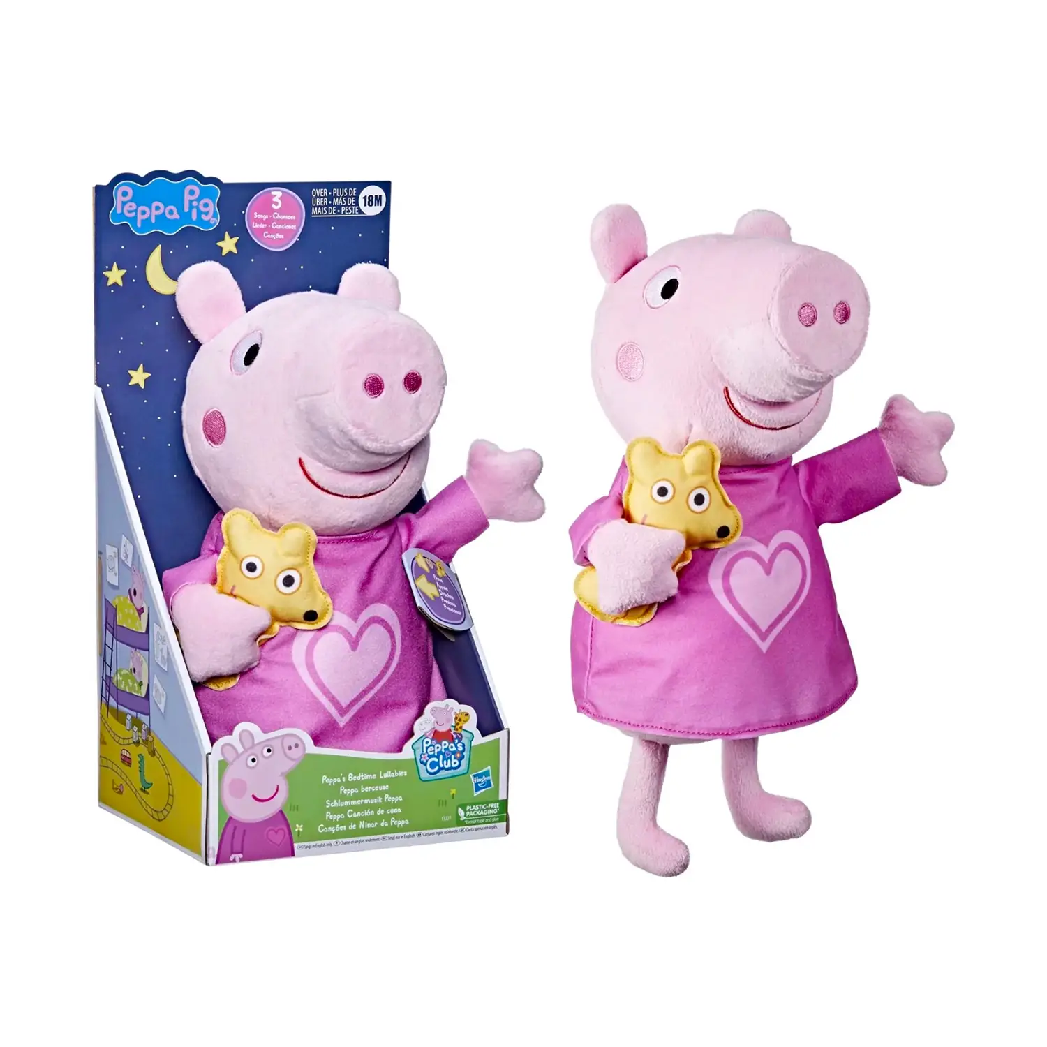 Peppa Pig Bedtime Lullabies: Sogni Dolci e Musica - peluches 0/36 mesi