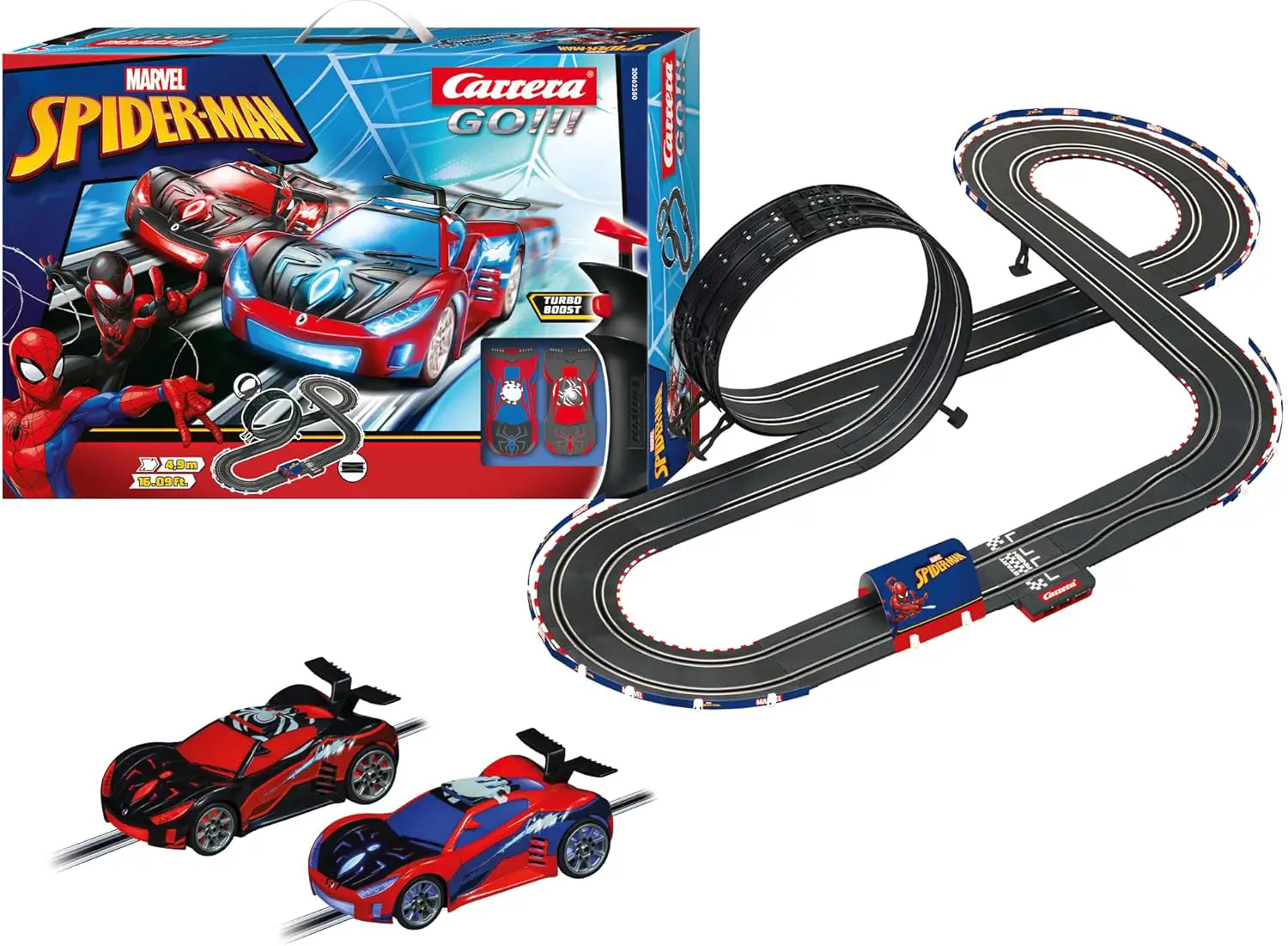 Pista Carrera Go!!! Spider Racing Scala 1:43 - Veicoli, garage e piste