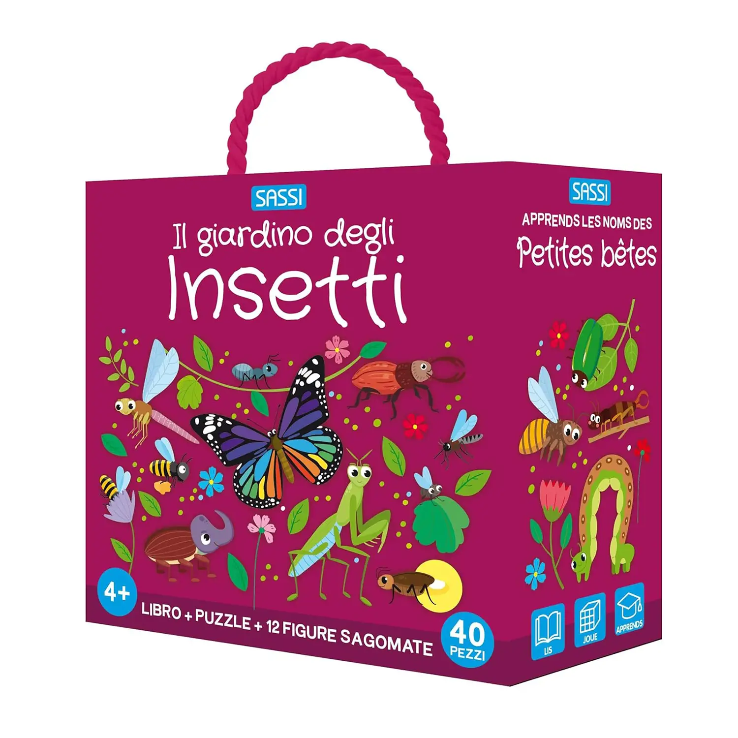 Q-box Il Giardino Degli Insetti Edizione A Colori Con Puzzle - Prima biblioteca
