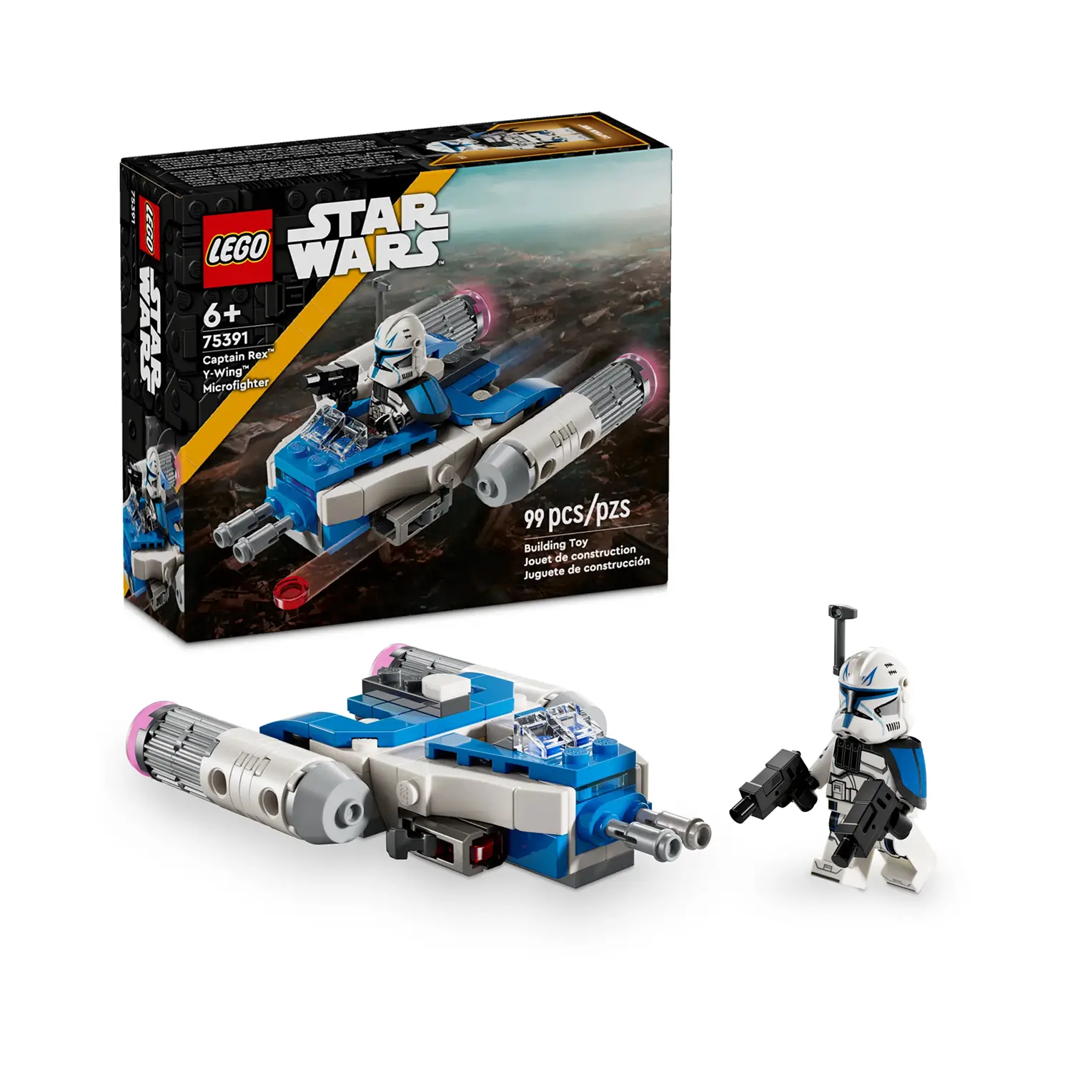 Lego Star Wars - Microfighter Y-wing di Captain Rex 75391 - lego