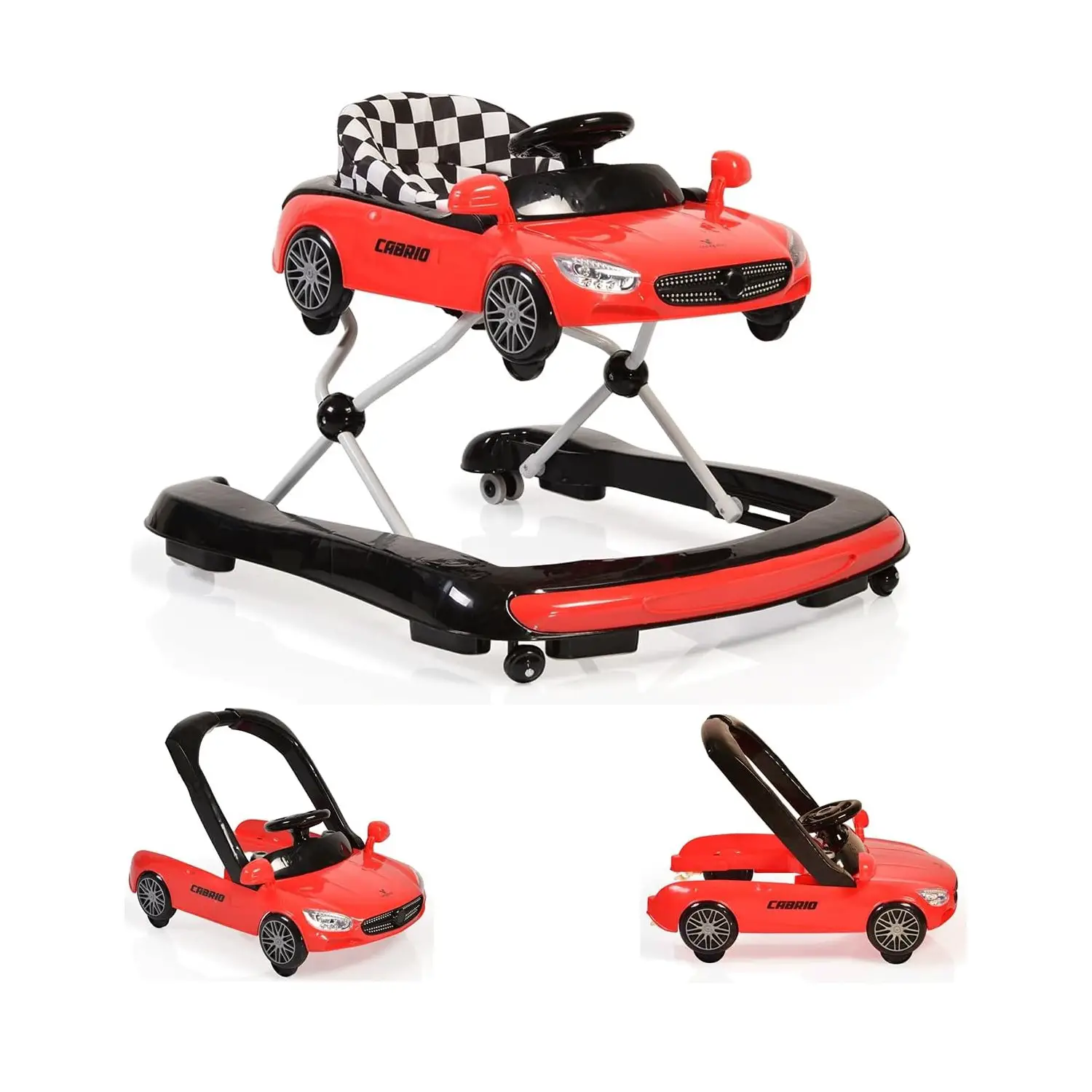 Girello Cabrio 2in1 Rosso - girelli