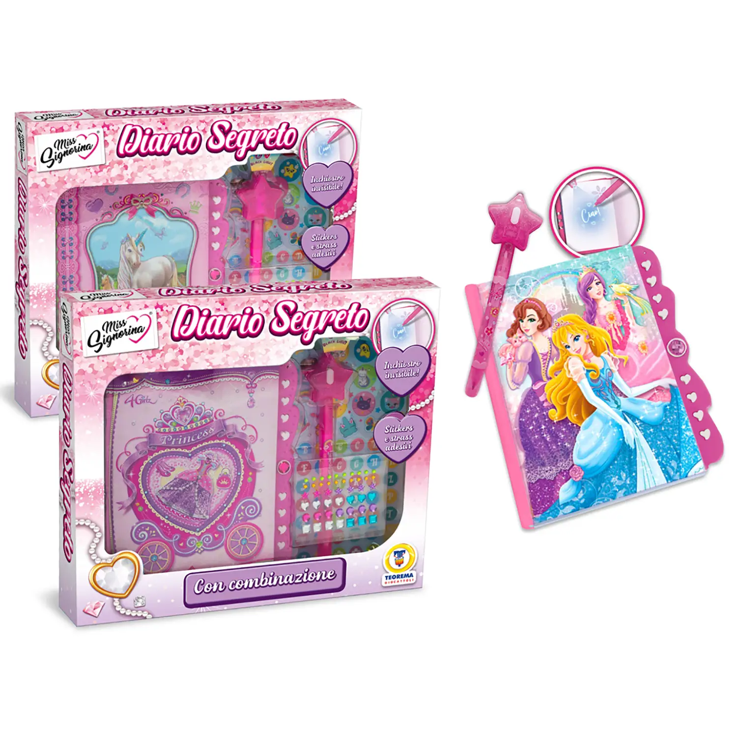 Miss Signorina - Diario Secreto Con Combinazione Assortito -