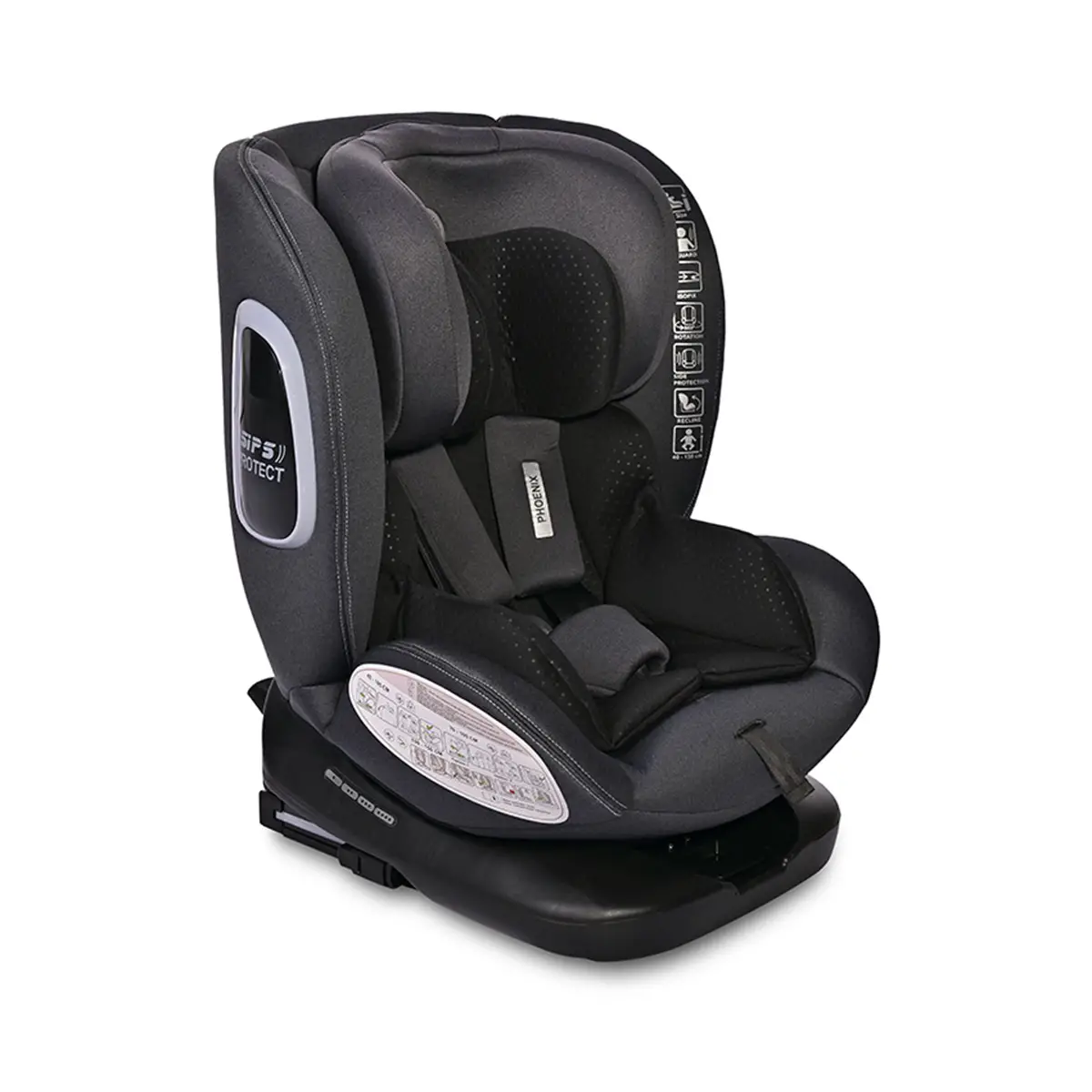 Seggiolino Auto Phoenix I-size Black Jasper 40-150cm - bambini 40-150 cm (0-12 anni)