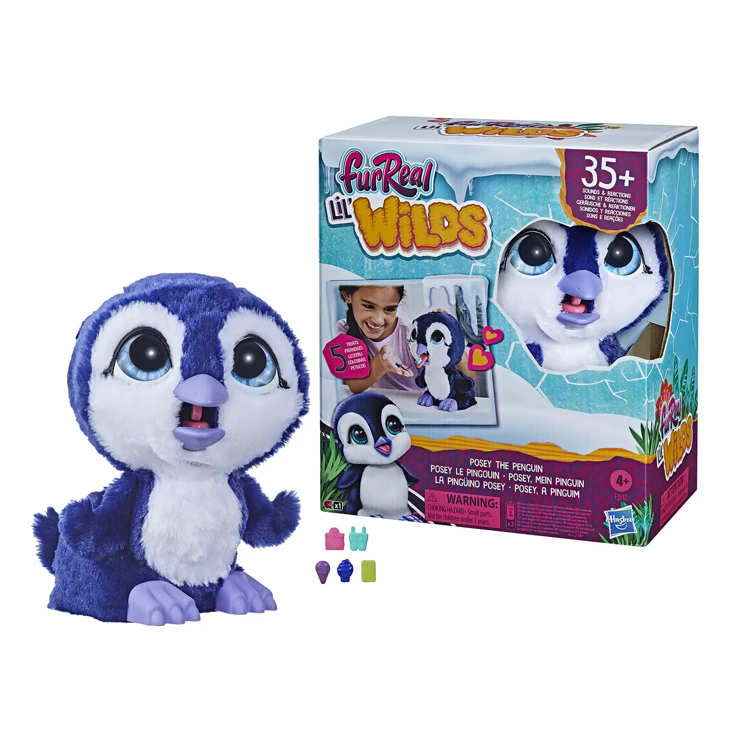 Fur Real Wilds Posey Il Pinguino Peluche Interattivo - peluches 0/36 mesi