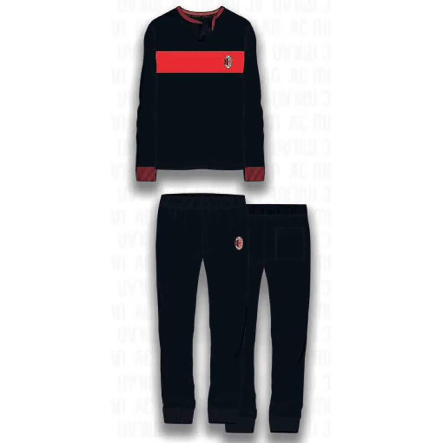 Pigiama Serafino Interlock Kids Milan 4/5 Anni -