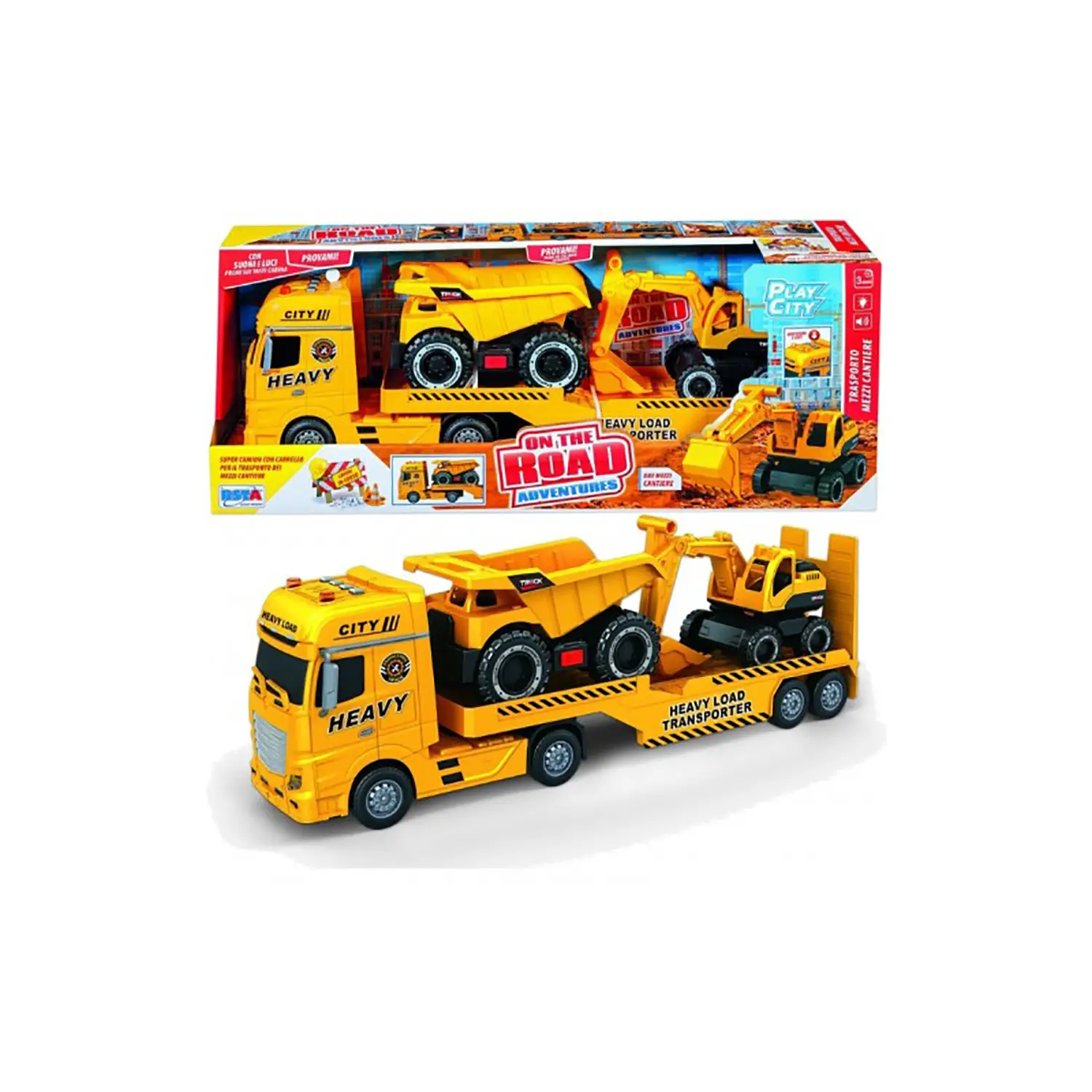 Camion Cantiere Trasporto Mezzi A Frizione - modellini