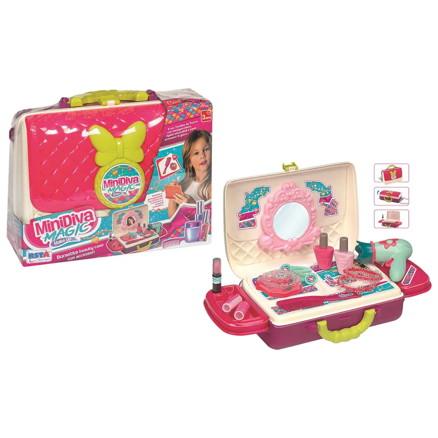 Auto Monster Cars 3 AssortimentiSet Accessori Minidiva Borsetta Beauty Case - bellezza e accessori