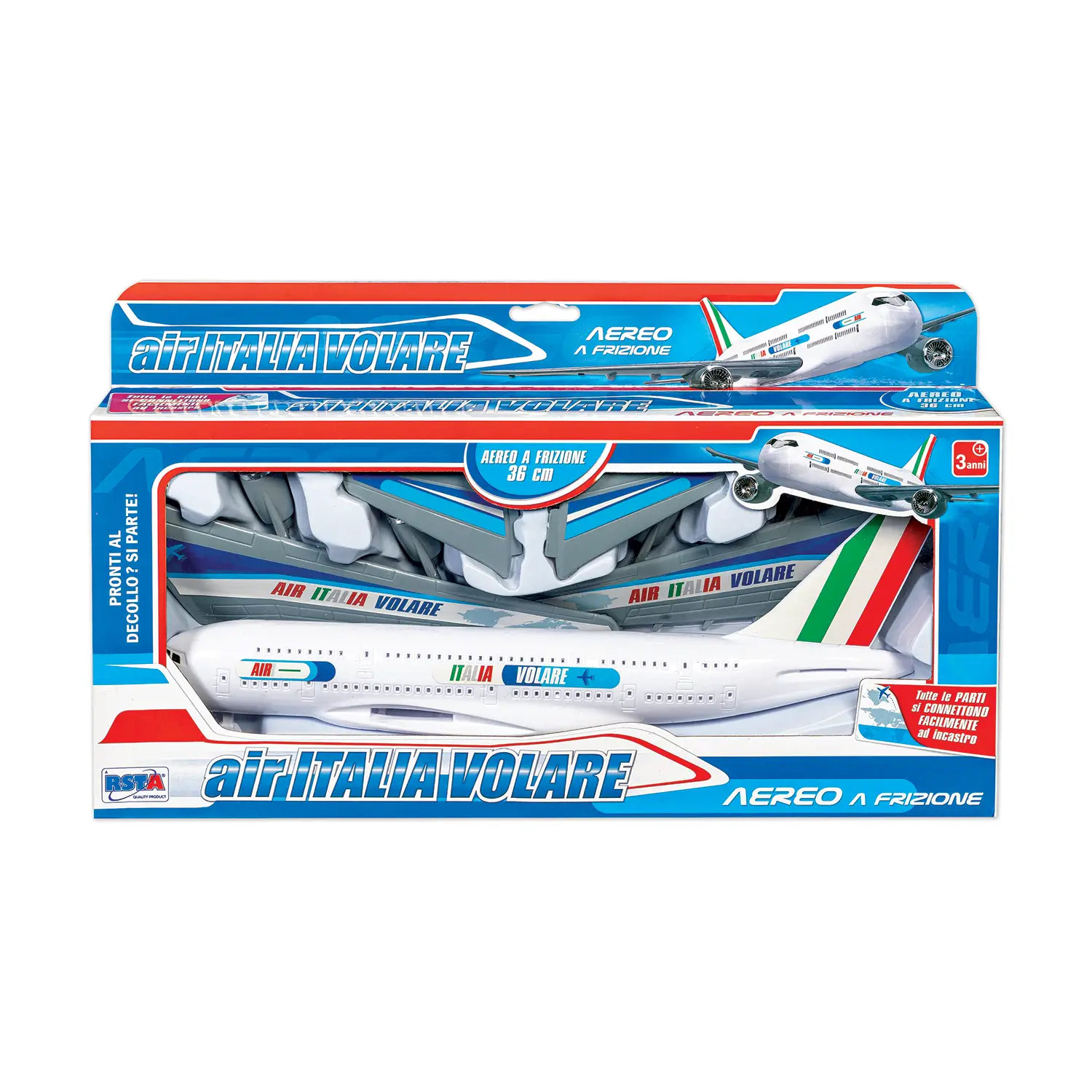 Aereo Italia A Frizione Da Assemblare - modellini