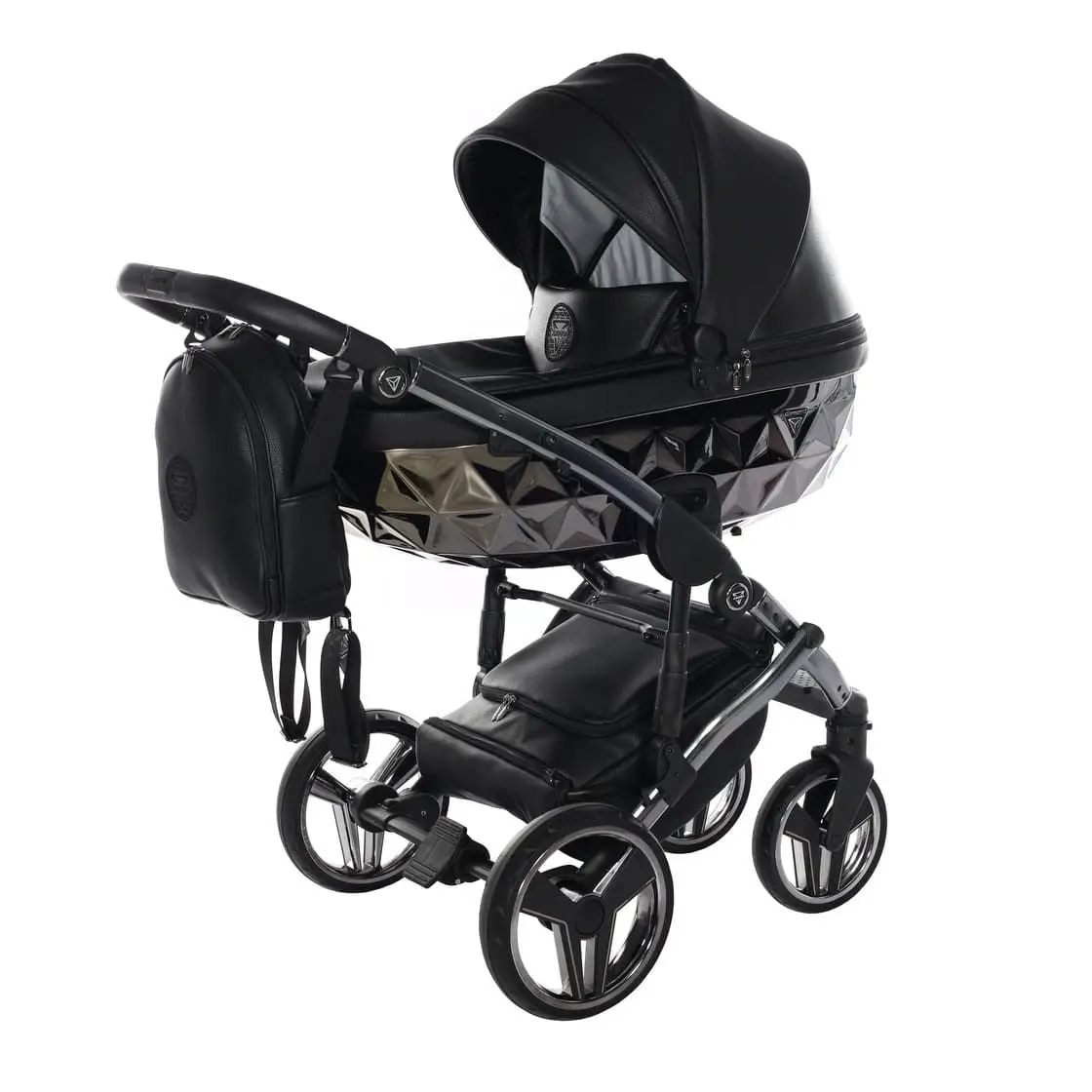 Junama Diamond Hand Craft V3 3 in 1 Black Telaio Silver - trio e modulari