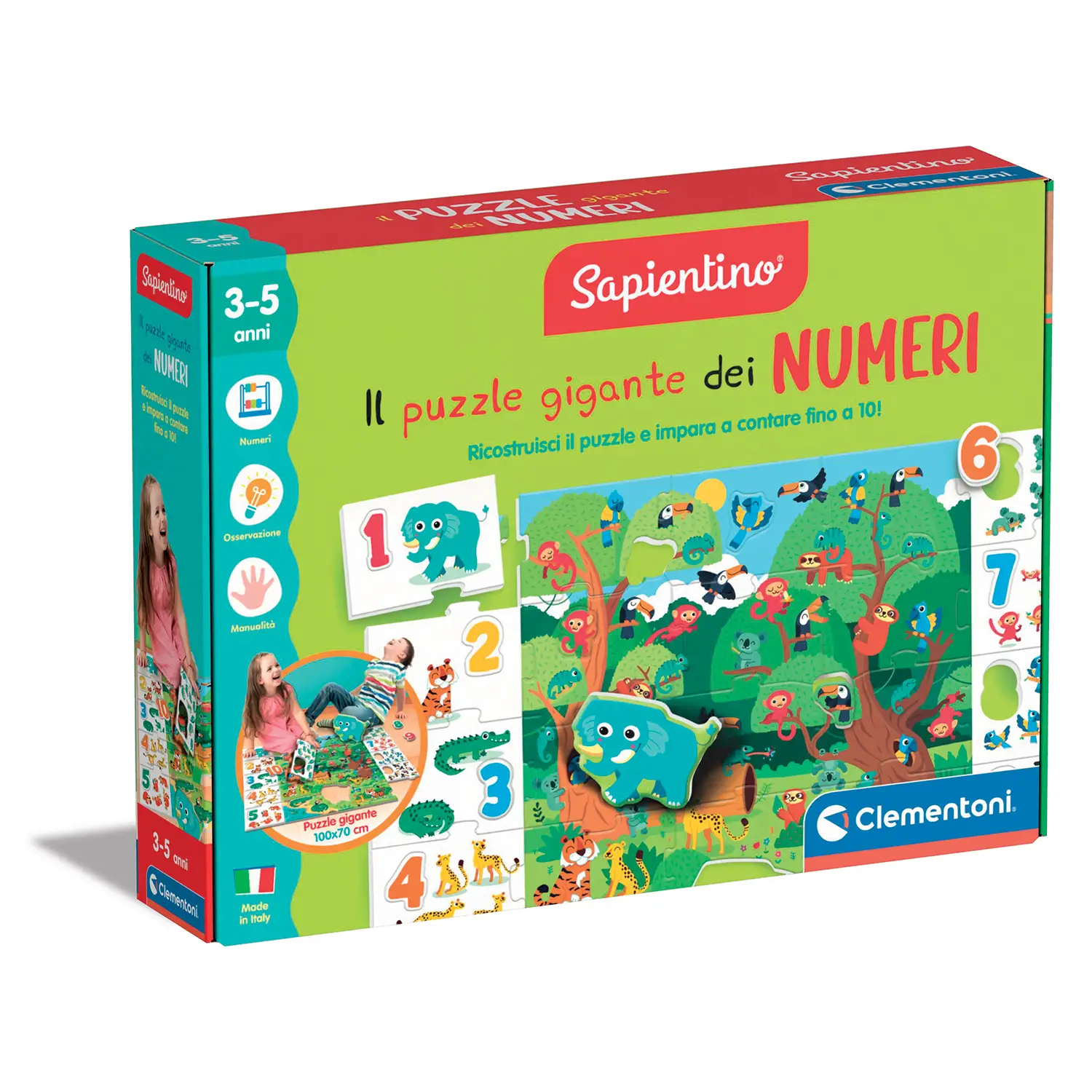 Sapientino Il Puzzle Gigante Dei Numeri - sapientino