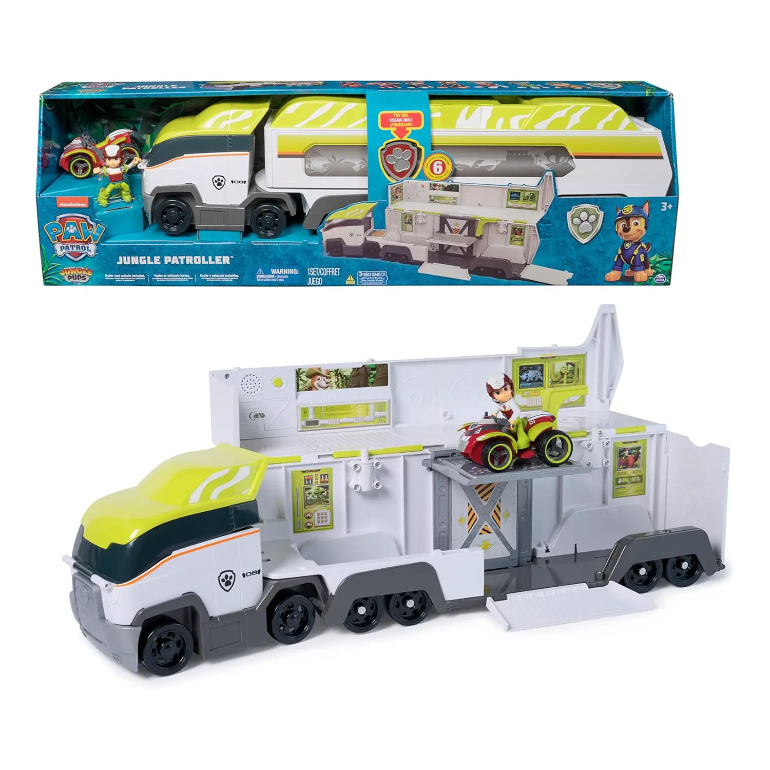 Paw Patrol Jungle Patroller Playset - action figures ed accessori