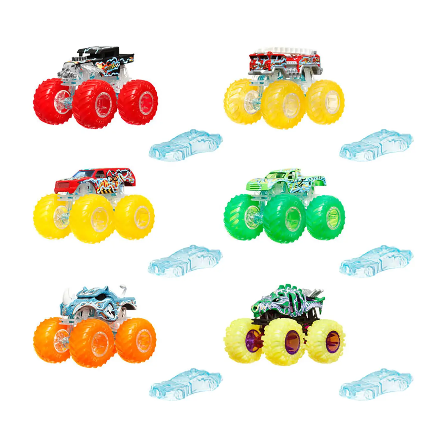 Hot Wheels Monster Trucks Power Smashers 1:64 - action figures ed accessori