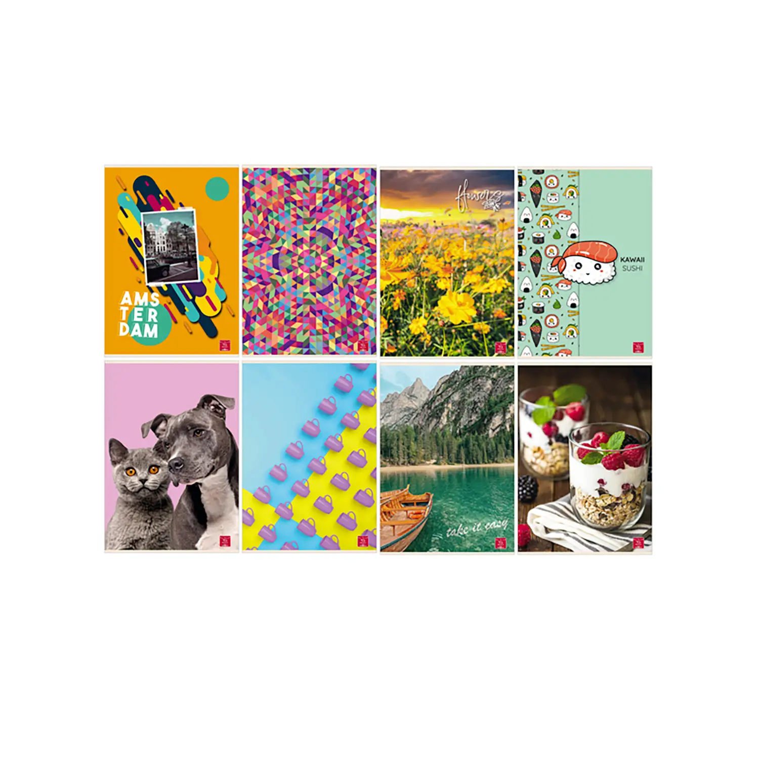Quaderno Maxi per Bambini Fantasie Assortite: 80 g, Rigatura C per Quarta e Quinta Elementare - Cancelleria varia