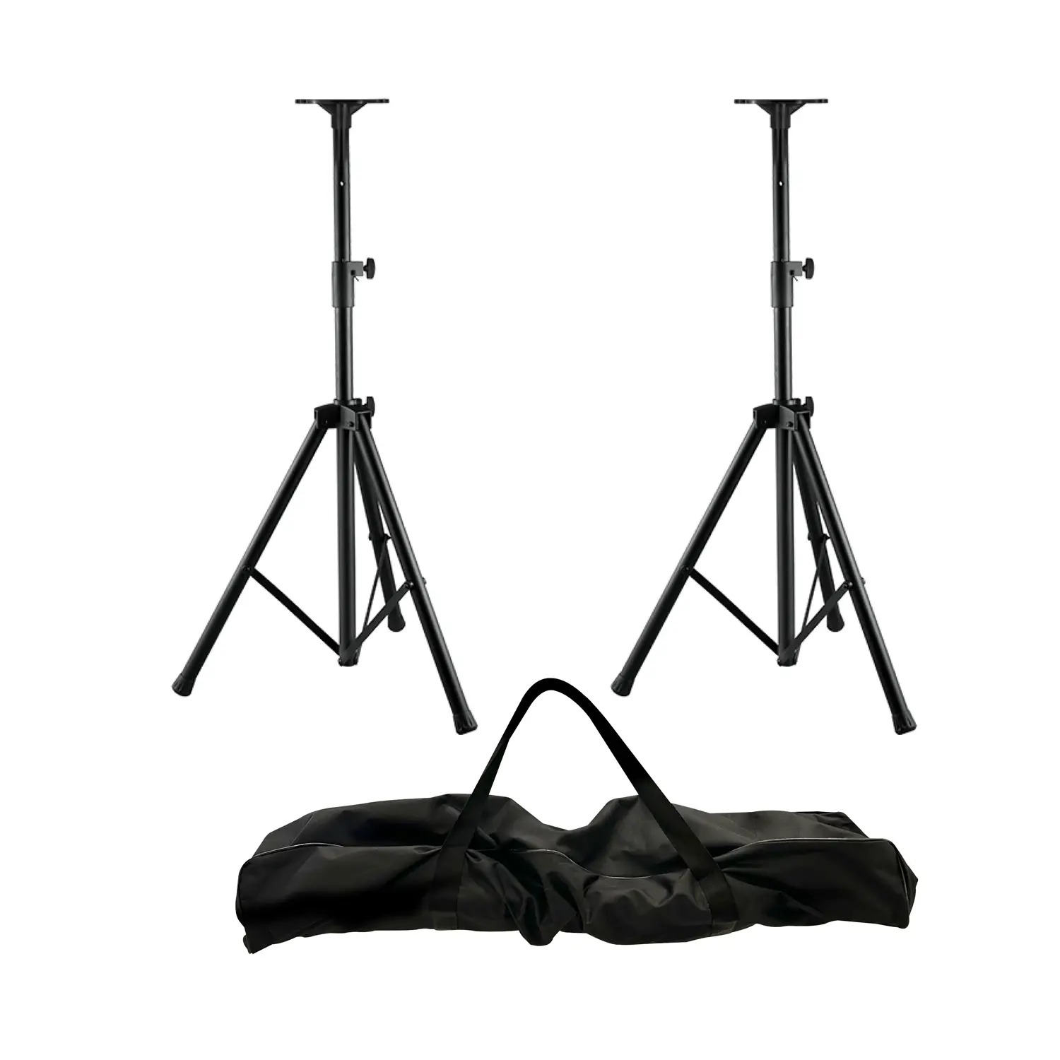 Treppiedi per Diffusori Audio, Regolabili Altezza 110-180 Cm. Coppia con Custodia - Sistemi audio