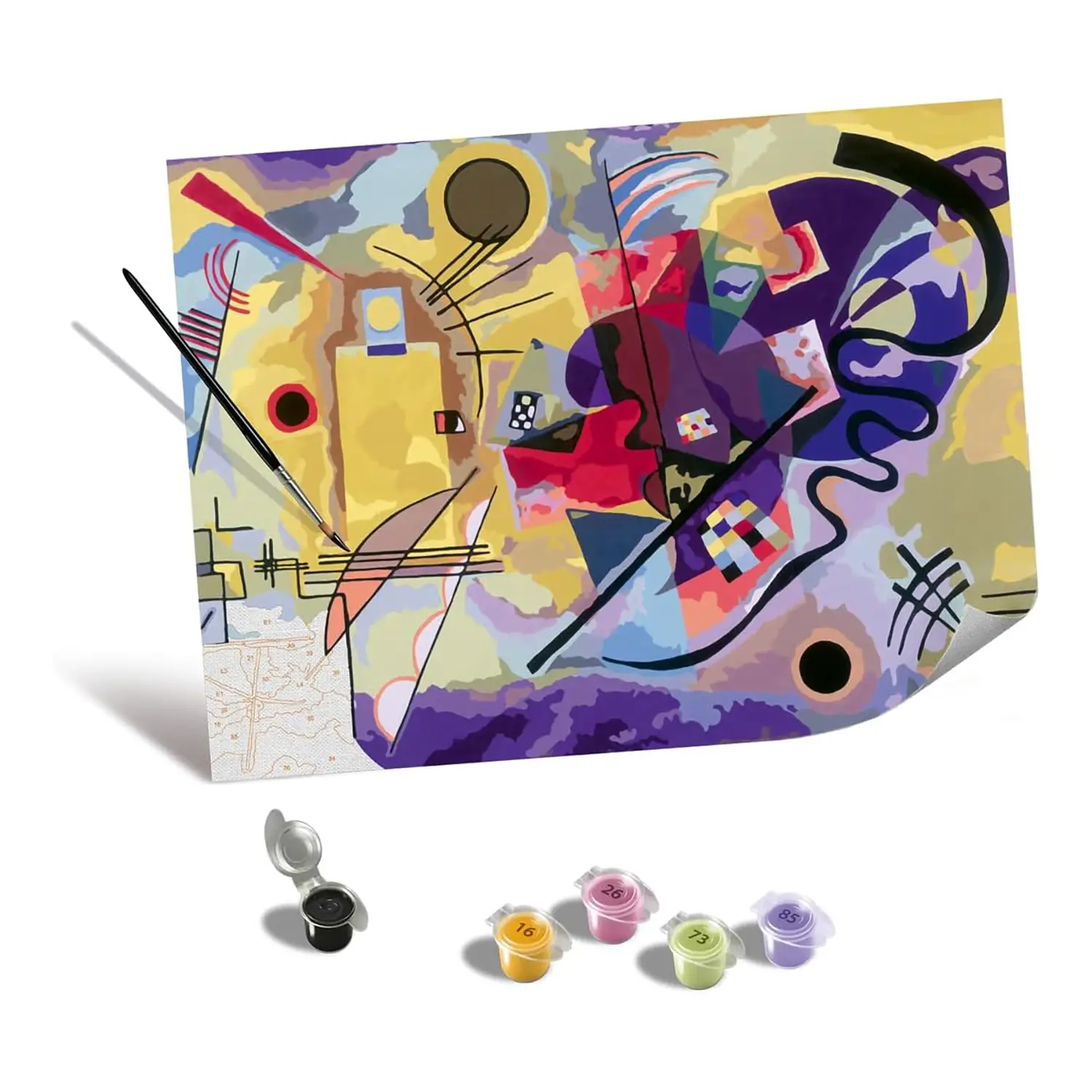 Ravensburger CreArt Serie B Canvas - Kandinsky: giallo, rosso, blu - creatività