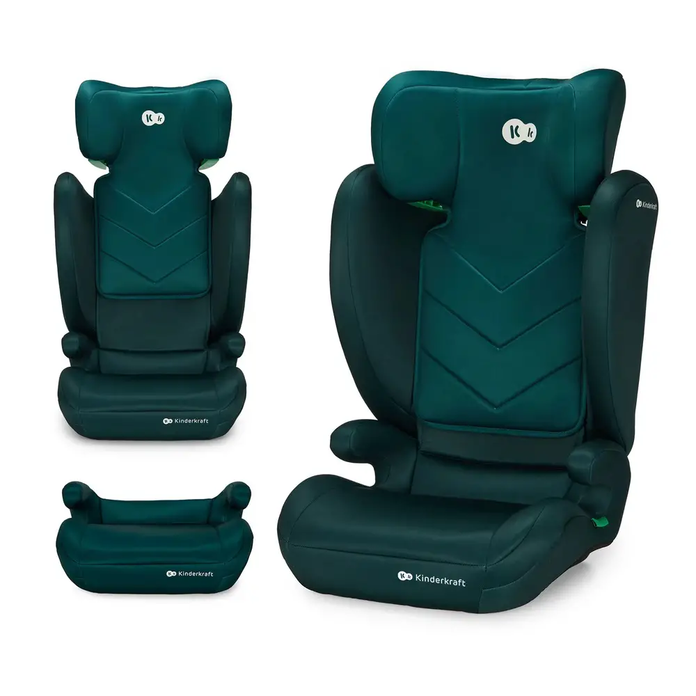Kinderkraft Seggiolino Auto I-spark I-size Green 100-150 cm - bambini 100-150 cm (4-12 anni)