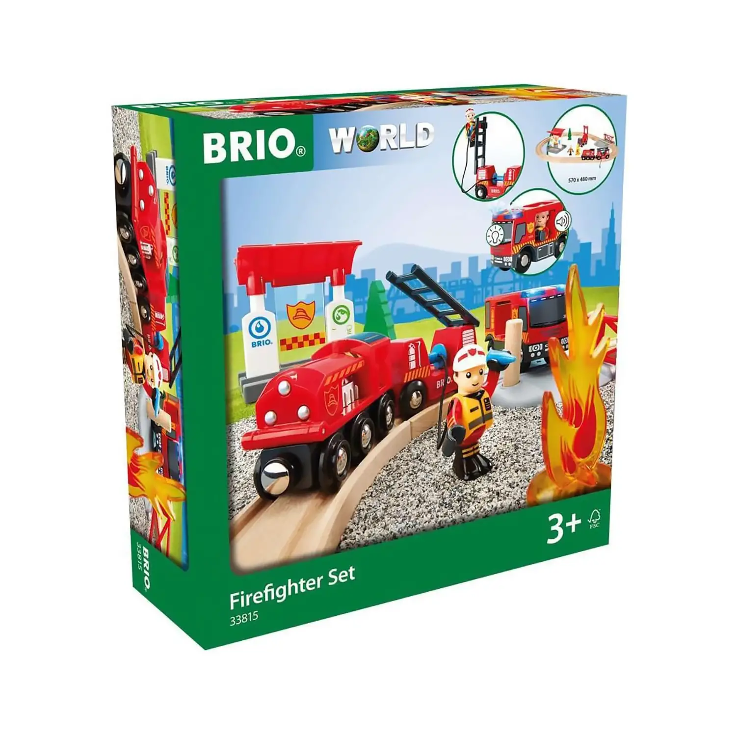 Brio Set Ferrovia Dei Vigili Del Fuoco - Costruzioni in legno